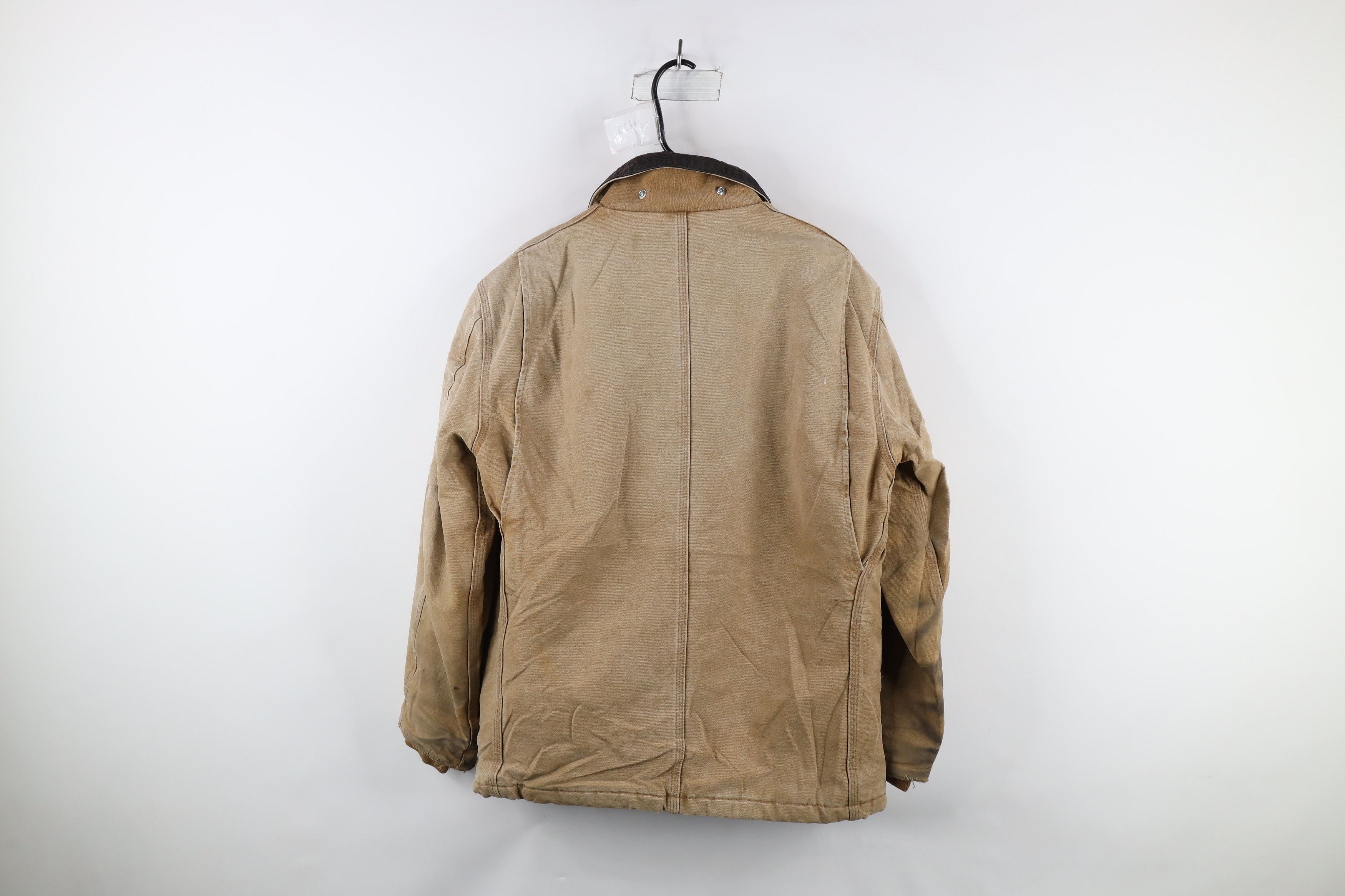 Carhartt × Vintage Vintage Carhartt Spell Out Quilted Canvas Chore Barn Jacket Size US S / EU 44-46 / 1 - 13 Thumbnail