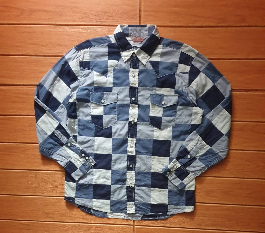 Japanese Brand × PPFM 💥Lucky store patchwork Japanese brand western shirt Size US XL / EU 56 / 4 - 1 Thumbnail