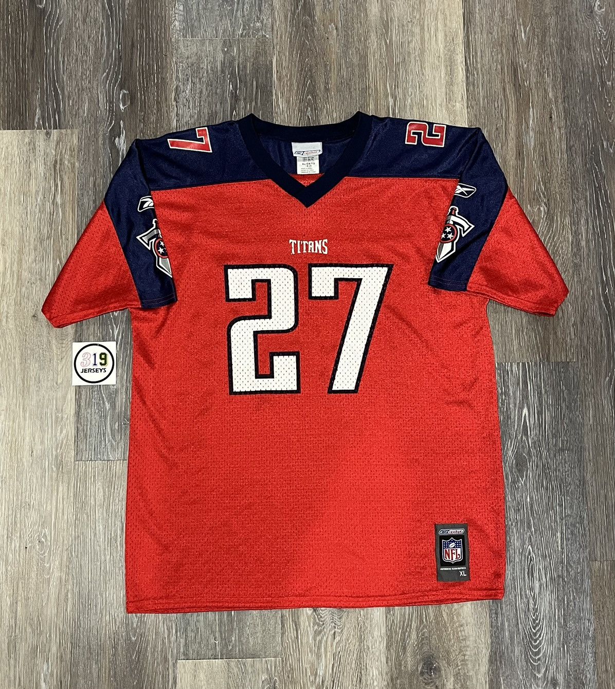 NFL × Reebok × Vintage Reebok Tennessee Titans Eddie George NFL Jersey Size US XS / EU 42 / 0 - 1 Thumbnail