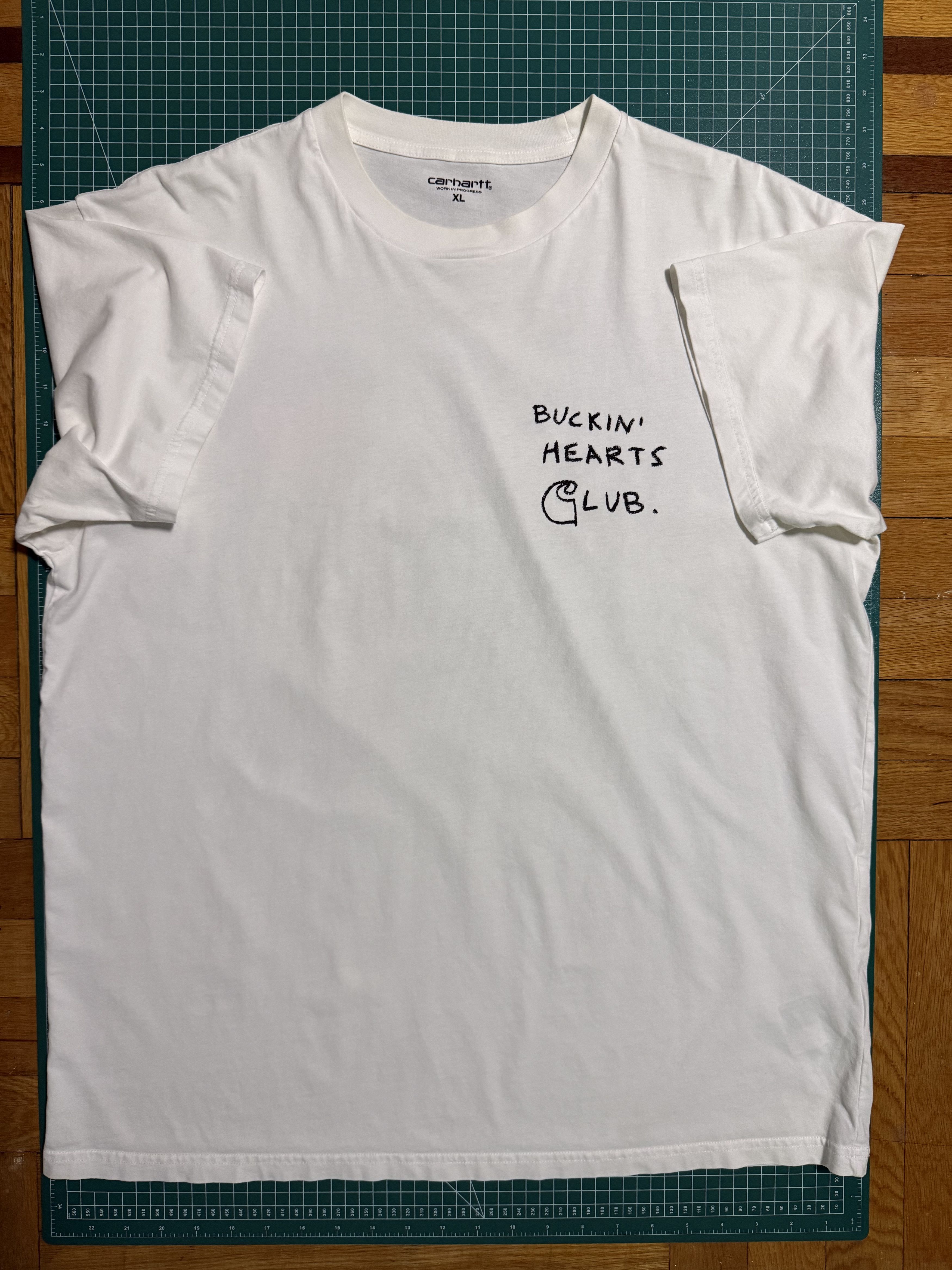 Carhartt Wip Carhartt WIP Buckin Hearts Club Tee - White Size US XL / EU 56 / 4 - 2 Thumbnail