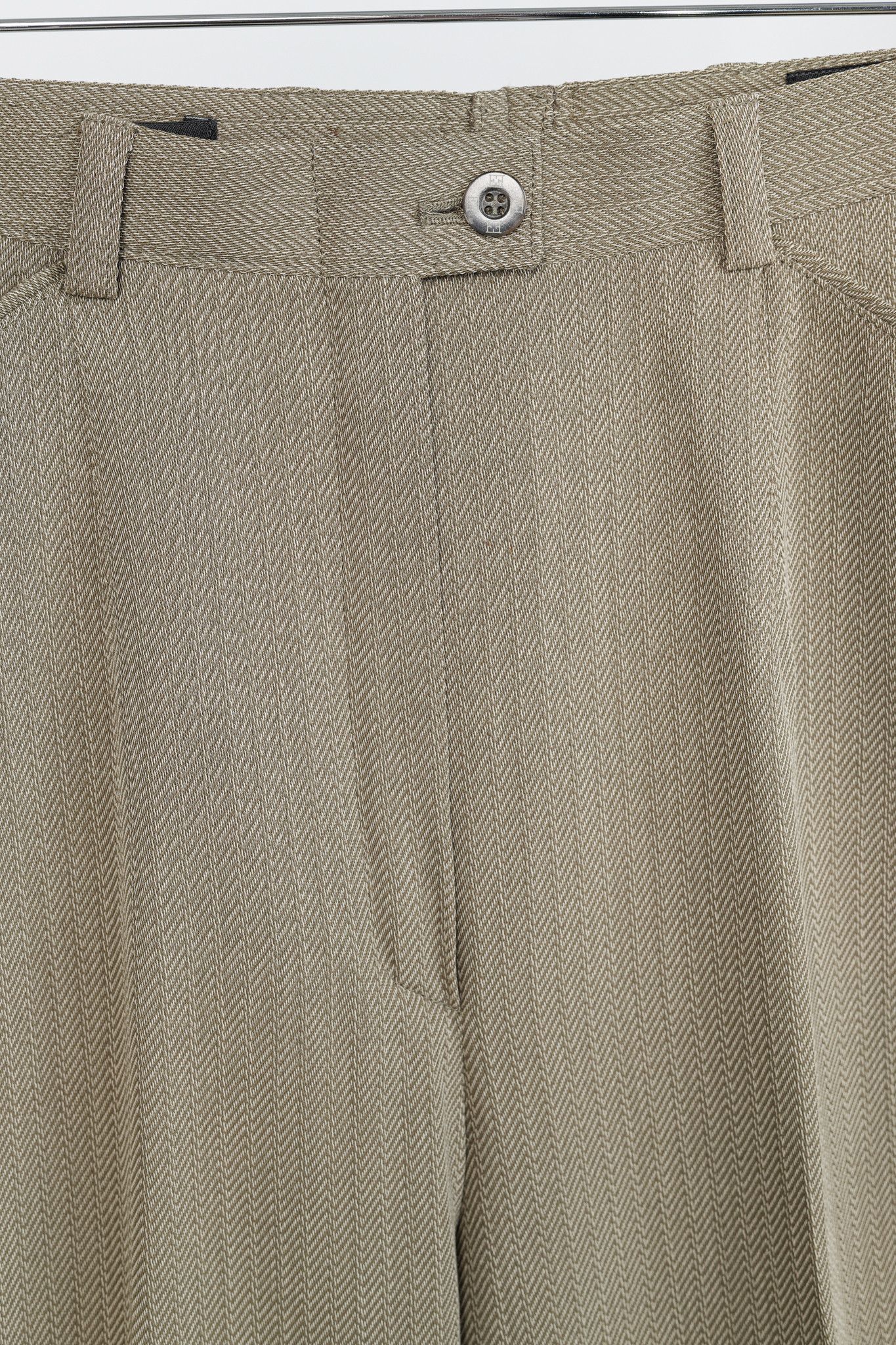 Escada Escada Margaretha Ley Vintage Taupe Virgin-Wool Trousers Size 29" - 6 Thumbnail
