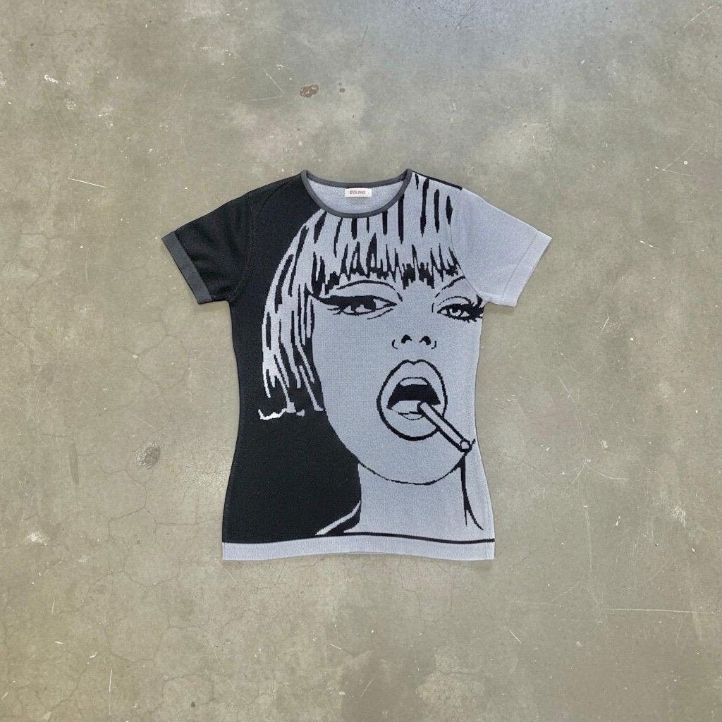 Desigual The Desigual Girl with a Straw Knitted T-Shirt Size M / US 6-8 / IT 42-44 - 4 Thumbnail