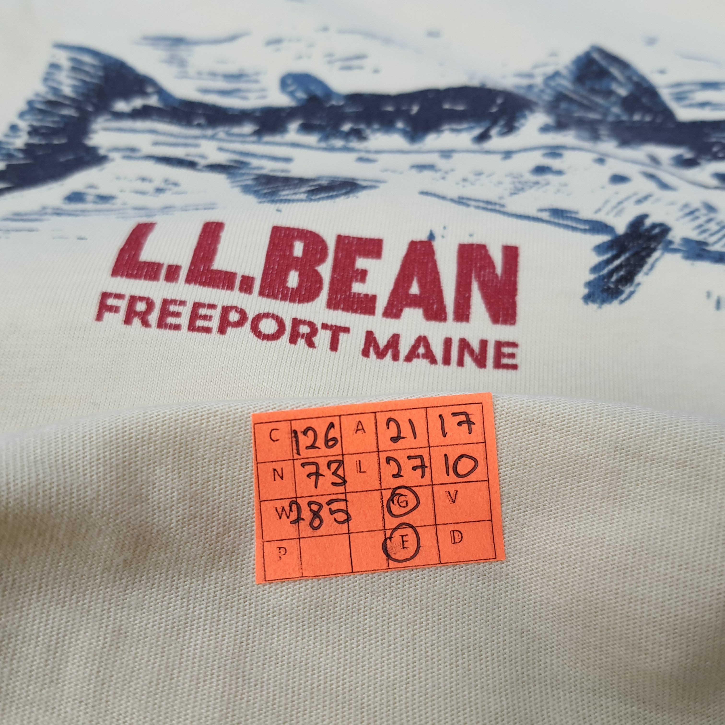 L.L. Bean × Vintage Vintage L.L. Bean Freeport Maine Fishing T-shirt Size US L / EU 52-54 / 3 - 10 Thumbnail