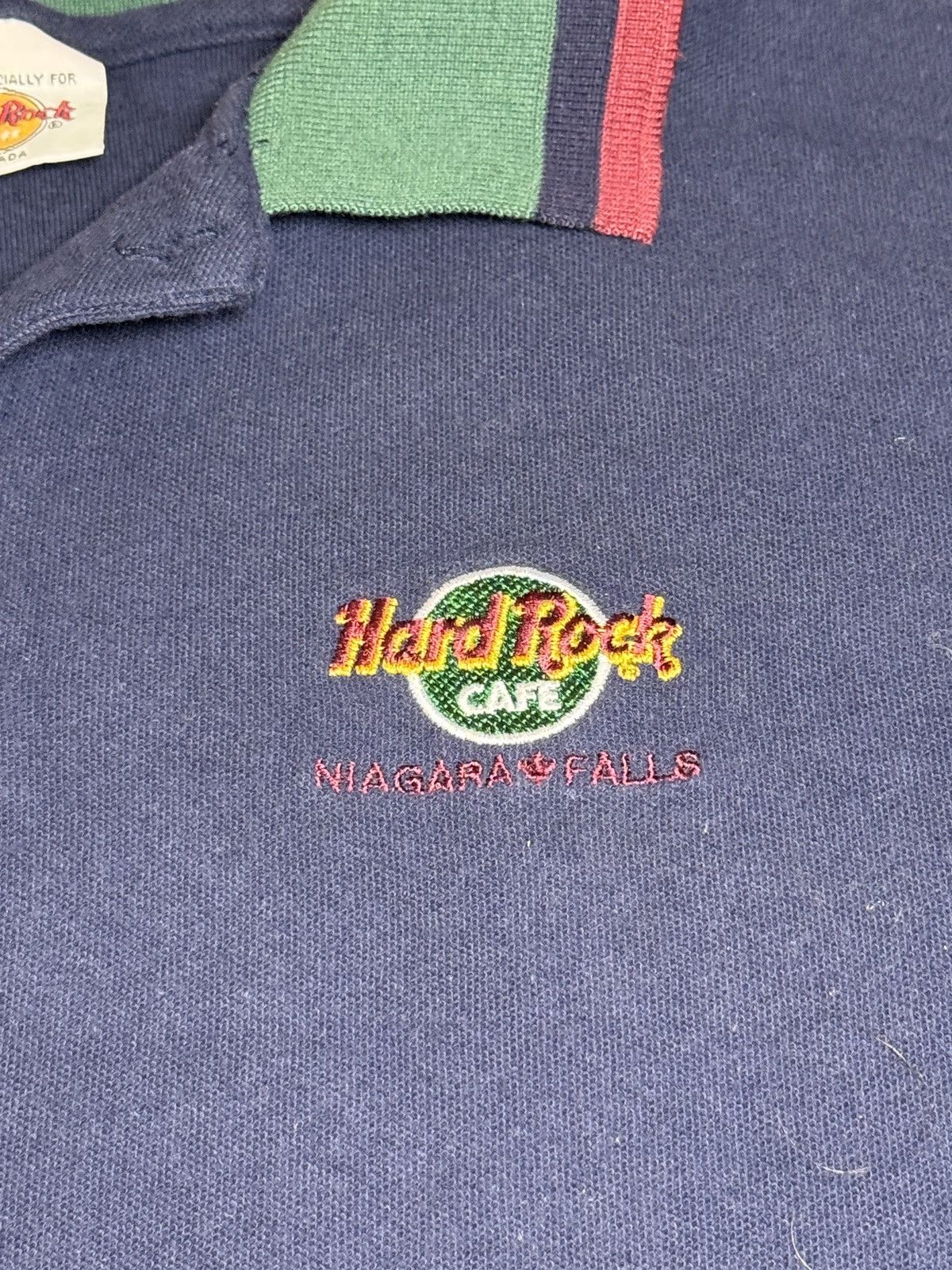 Hard Rock Cafe Vintage Hard Rock Cafe Niagara Falls Retro 90s XL Polo Shirt Size US XL / EU 56 / 4 - 3 Thumbnail