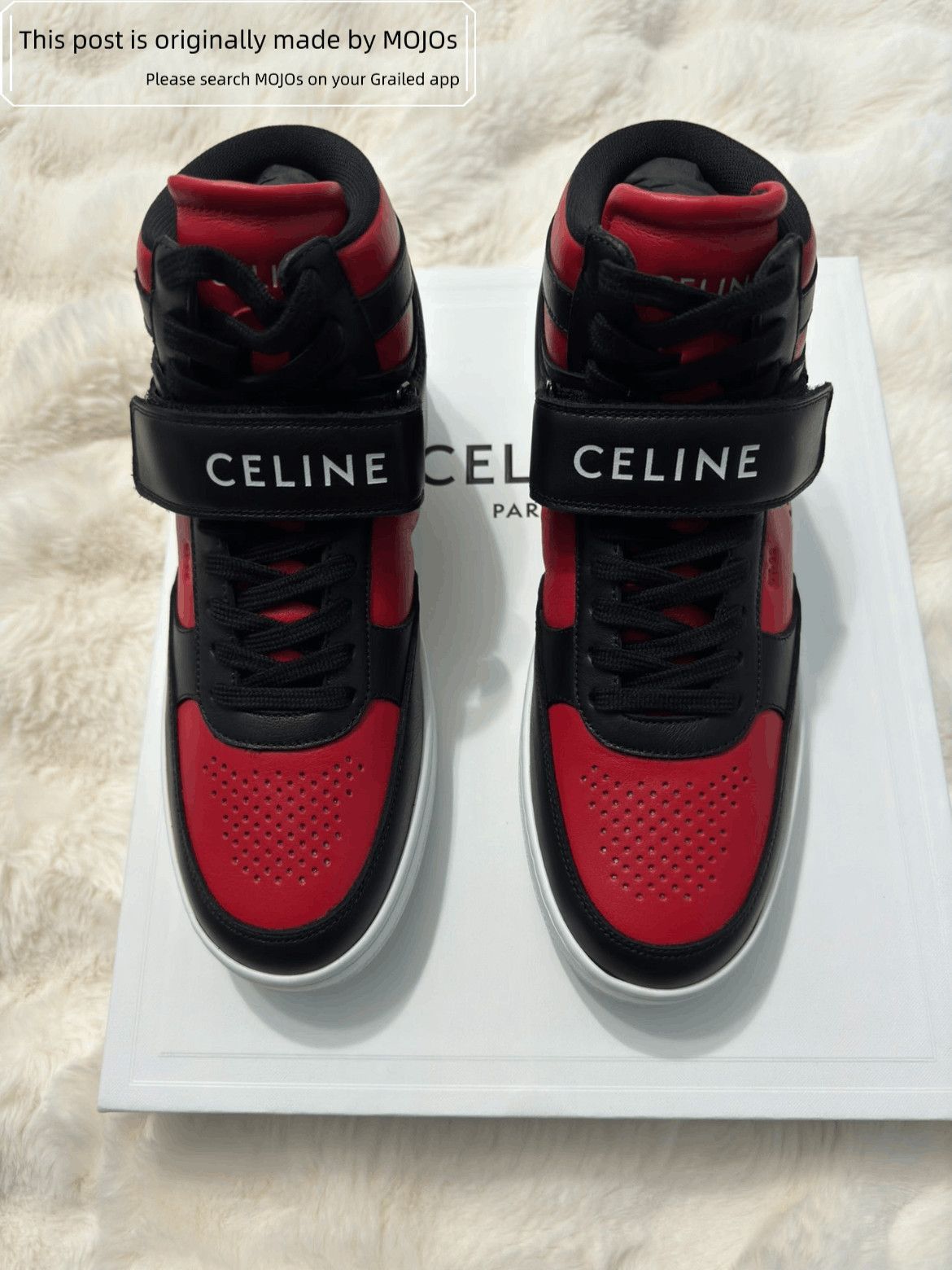 Celine Sz 41 Celine Bred High Sneaker W/ Scratch05 Size US 8 / EU 41 - 2 Thumbnail