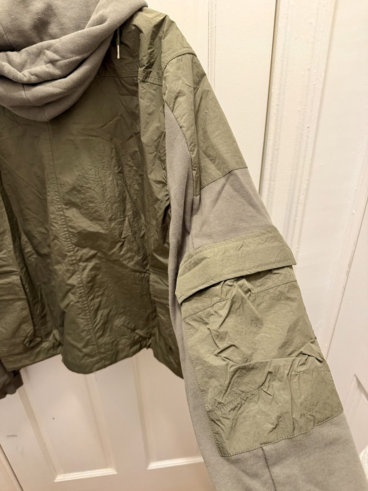 John Elliott NWT $450 Hybrid Panel Military Jacket Size US L / EU 52-54 / 3 - 6 Thumbnail