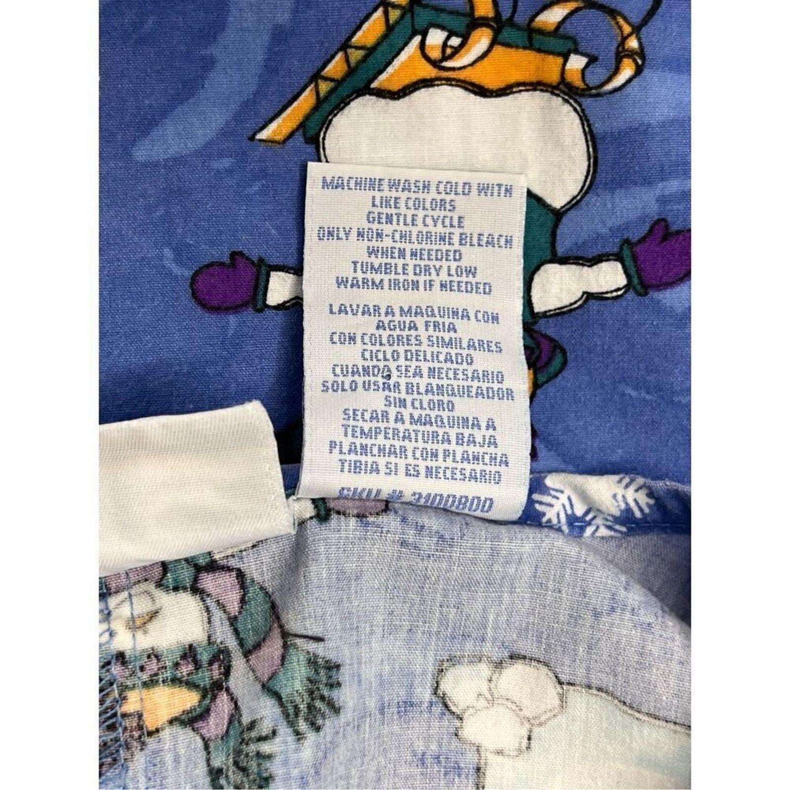 Other JIJ Scrubs Blue Snowman Snowflake Scrub Medical Top LARGE Size L / US 10 / IT 46 - 8 Thumbnail