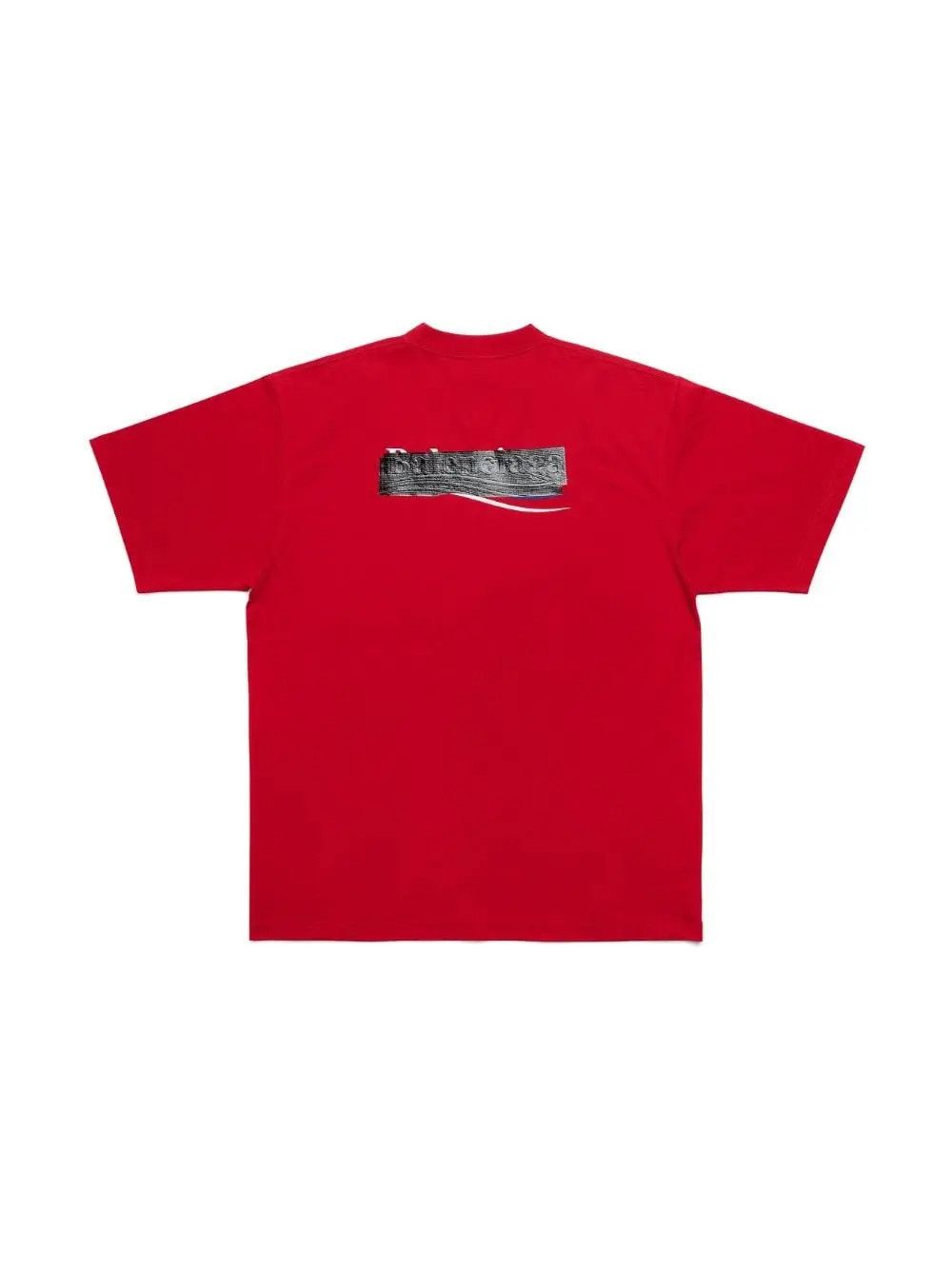Balenciaga o1w1db10425 Gaffer T-Shirt Large Fit in Red Size US XXS / EU 40 - 2 Thumbnail
