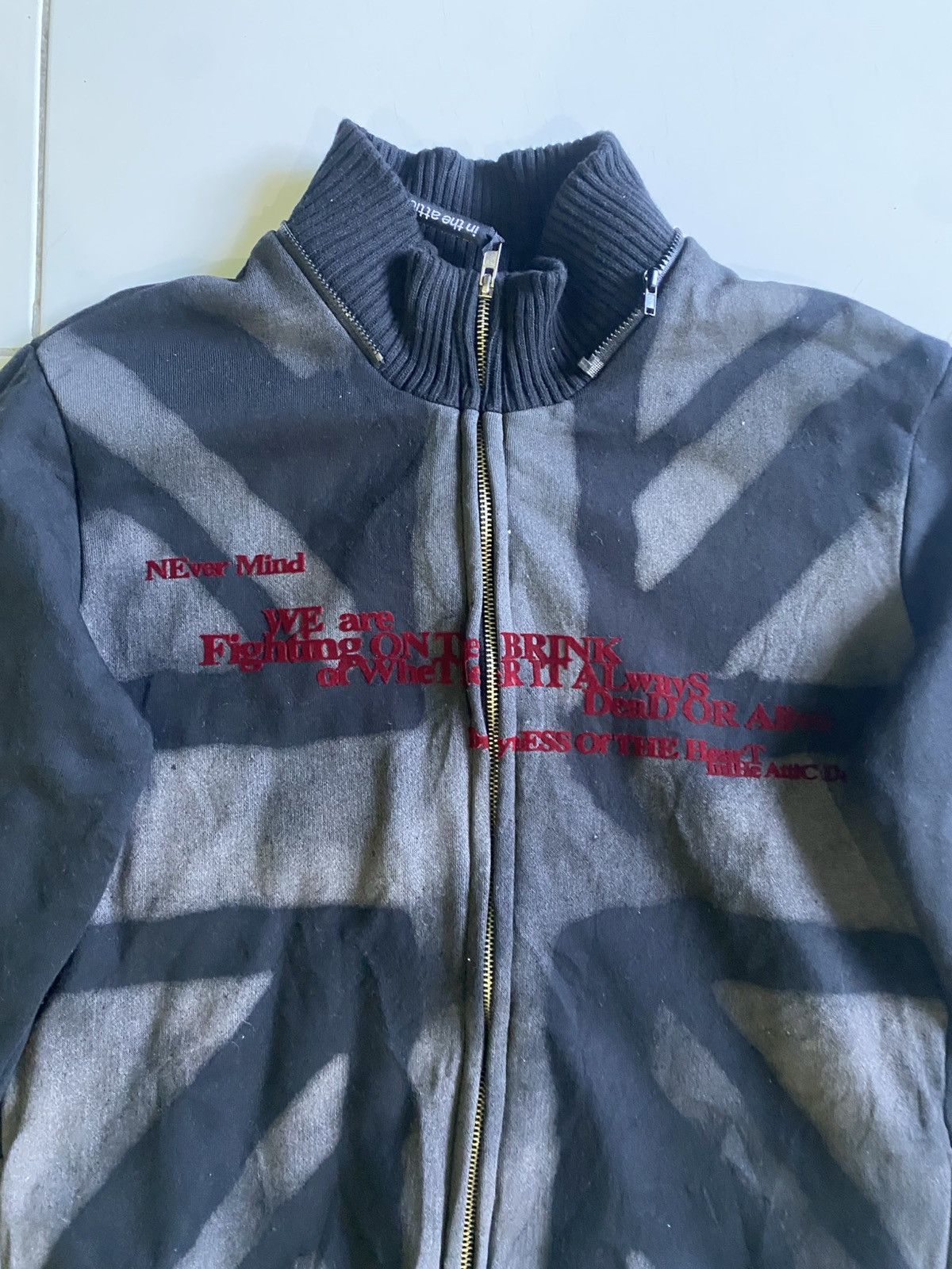 In The Attic Vintage In the Attic Dept Never mind zip up Sweaters Size US M / EU 48-50 / 2 - 4 Thumbnail