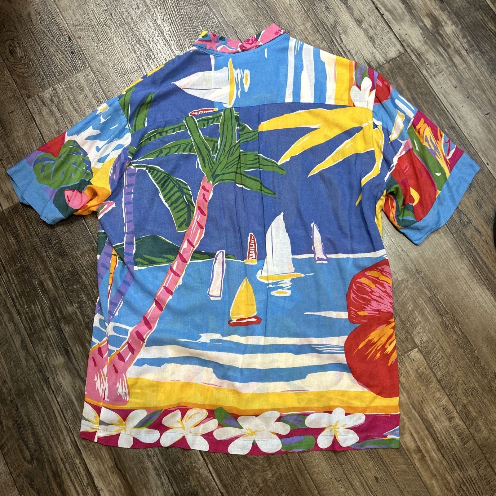 Other KEN DONE Beachwear Vintage Tropical Fish Print Button Up Size US M / EU 48-50 / 2 - 4 Thumbnail