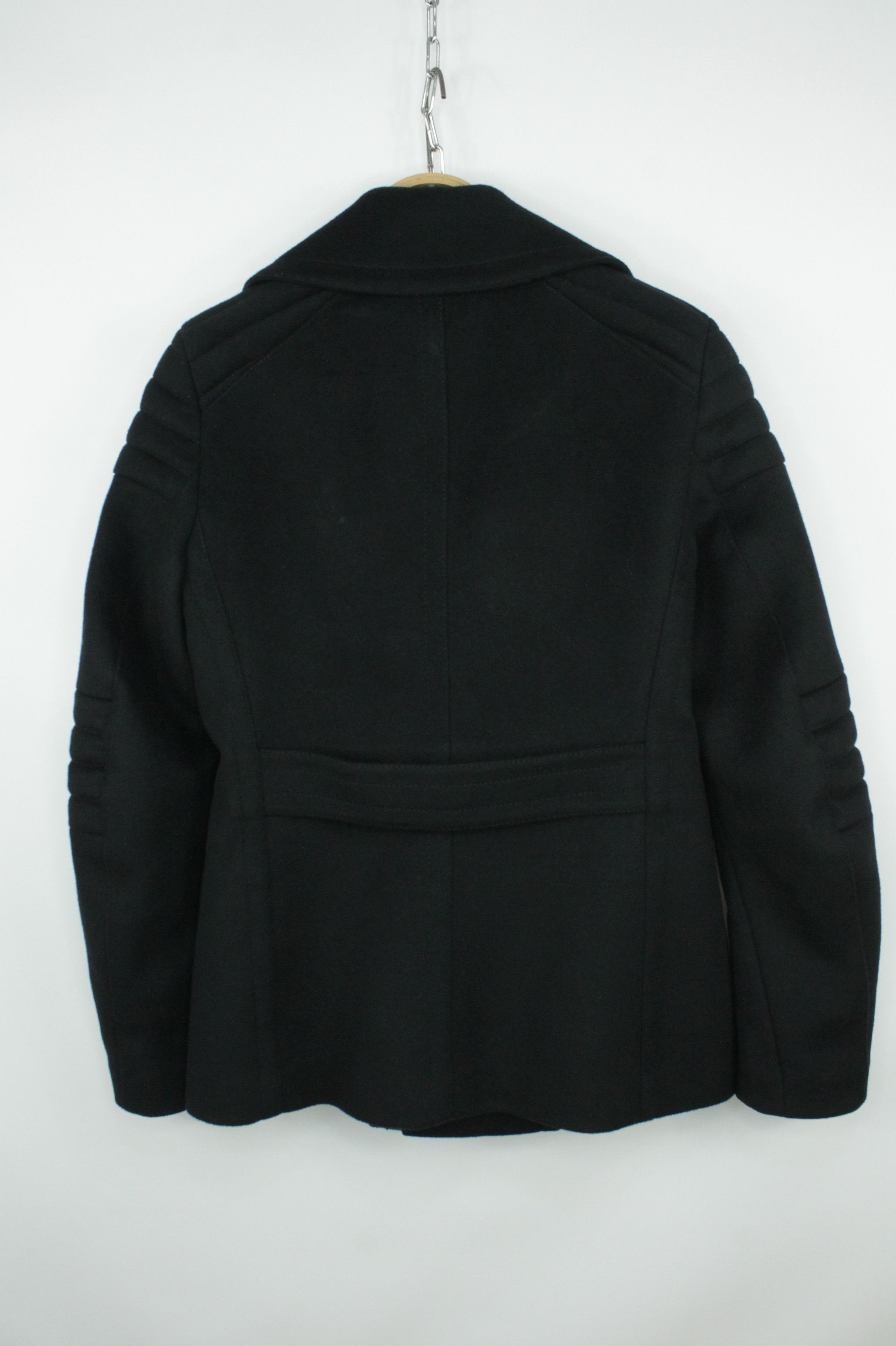 Belstaff Belstaff Women's Croft Wool Cashmere Peacoat in Black Size M / US 6-8 / IT 42-44 - 13 Thumbnail