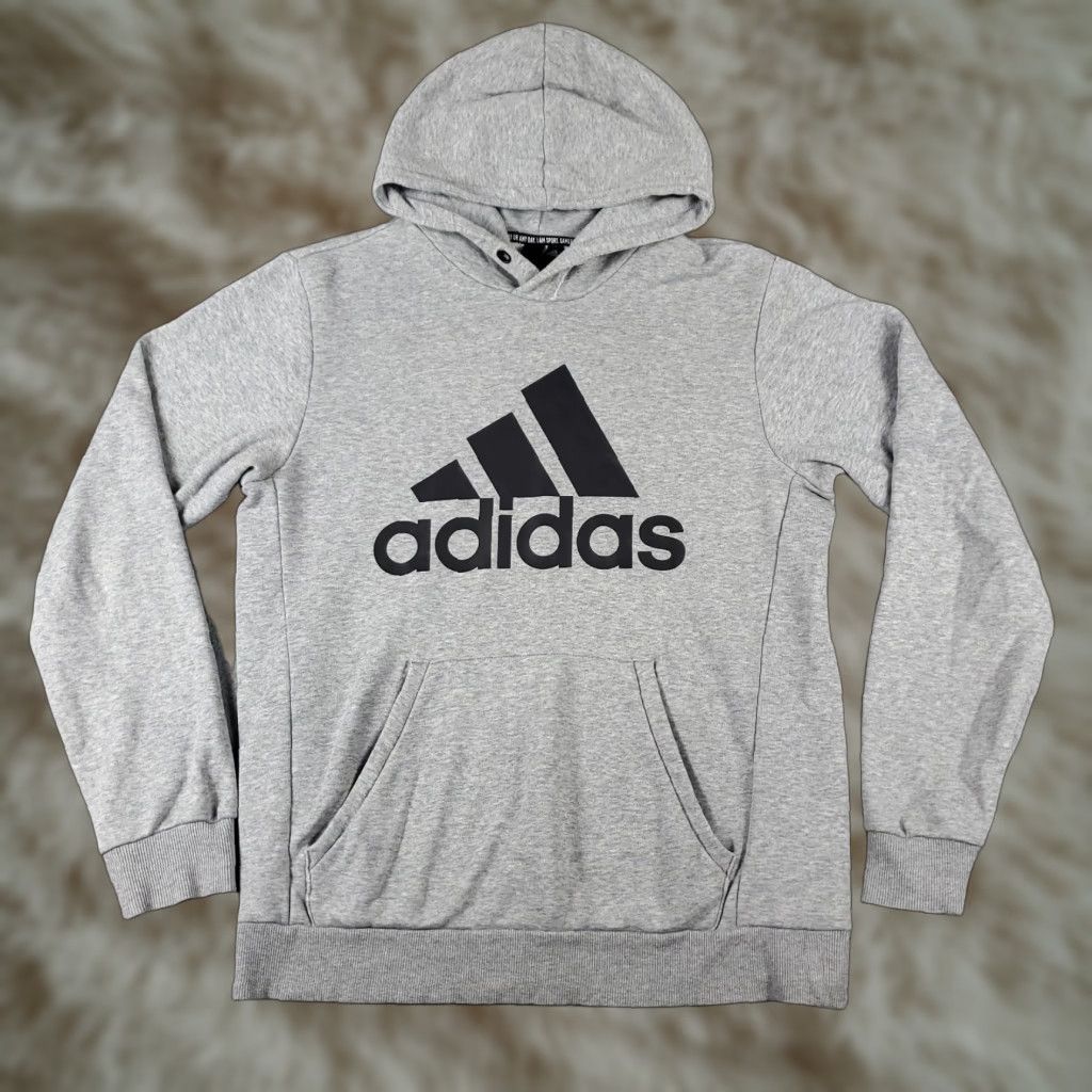 Adidas Adidas Hoodie Mens Medium Gray Casual Pullover Sweatshirt Size US M / EU 48-50 / 2 - 1 Thumbnail