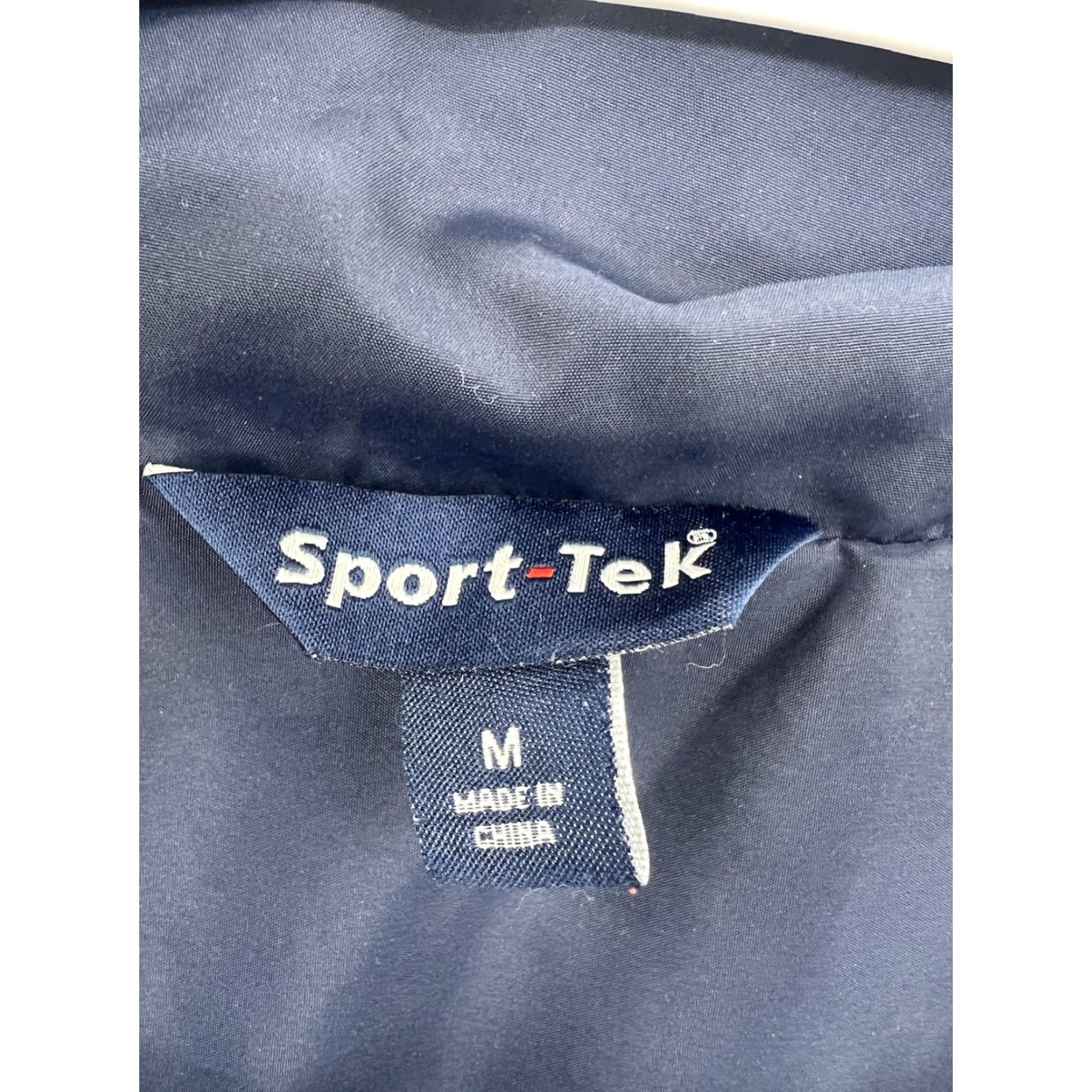 Vintage VINTAGE Sport-Tek Track Jacket Blue & White School Of Excellence In Education | Size M | Men | Regular Jacket Size US M / EU 48-50 / 2 - 7 Thumbnail
