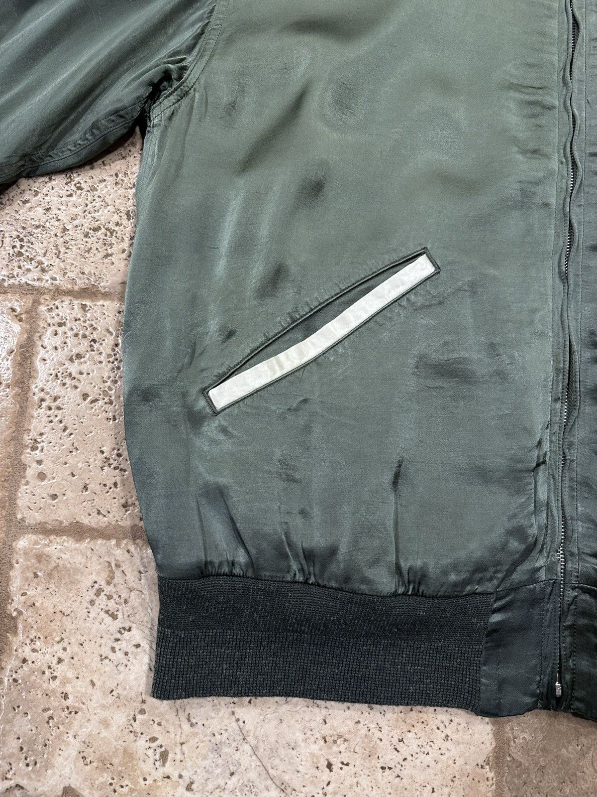 Visvim Visvim Douglas Jkt SS21 Satin Green Zip Souvenir Jacket Size US XL / EU 56 / 4 - 6 Thumbnail