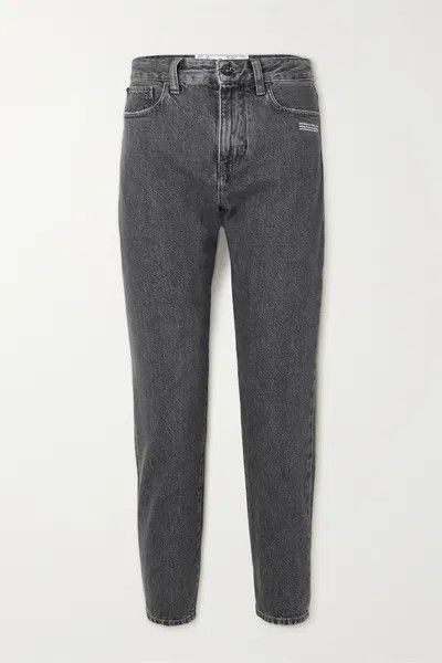 Off-White o1y1225 Denim Pant in Gray Size 27" / US 4 / IT 40 - 1 Thumbnail