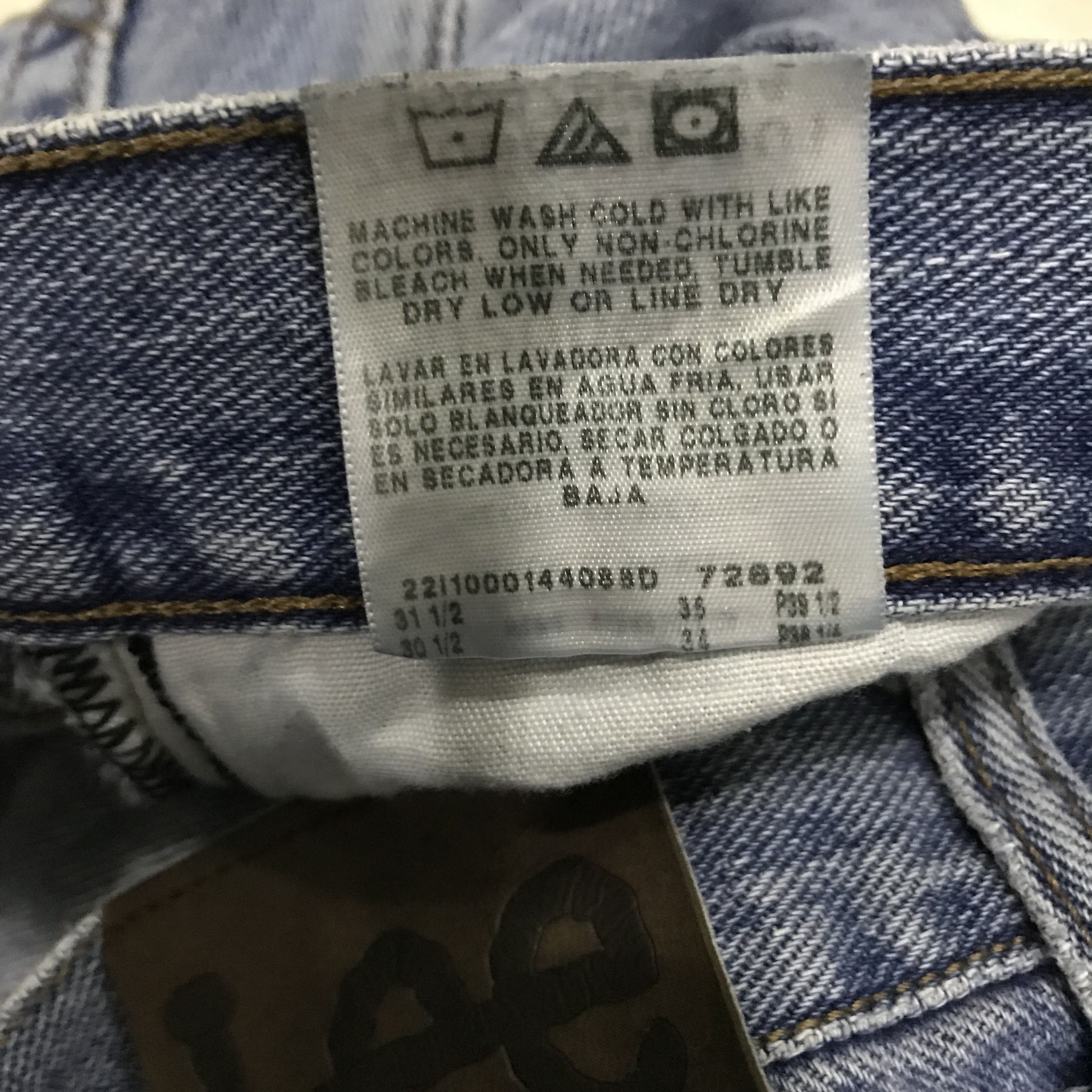 Lee Vintage Retro 90s Lee Jeans Blue Denim Regular Fit Size US 29 - 13 Thumbnail