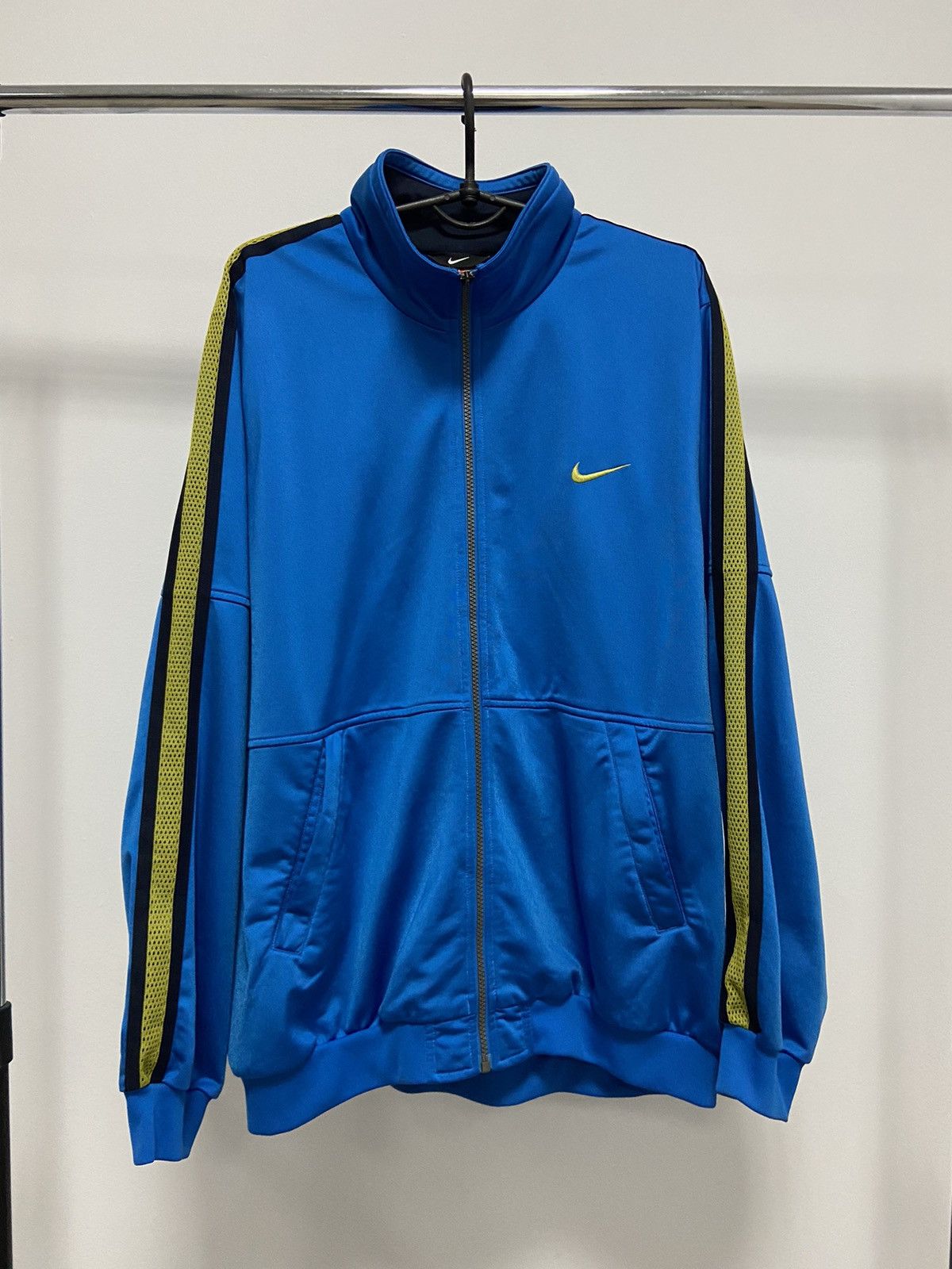 Nike × Vintage Nike Vintage Sweatshirt Windbreaker Big Swoosh Logo 90s Size US L / EU 52-54 / 3 - 1 Thumbnail