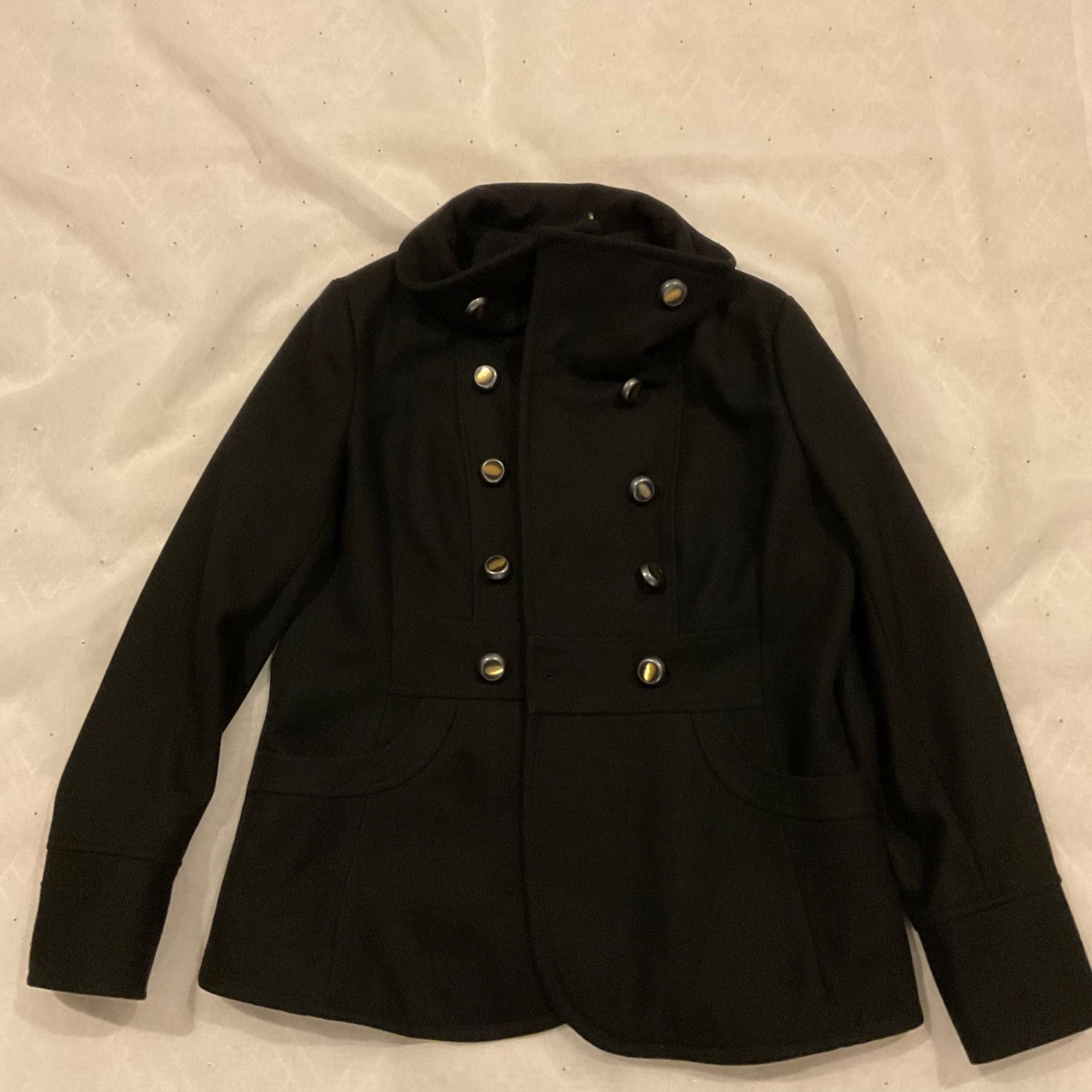 Kenneth Cole Kenneth Cole new york wool peacoat jacket black SZ10 Size L / US 10 / IT 46 - 1 Thumbnail