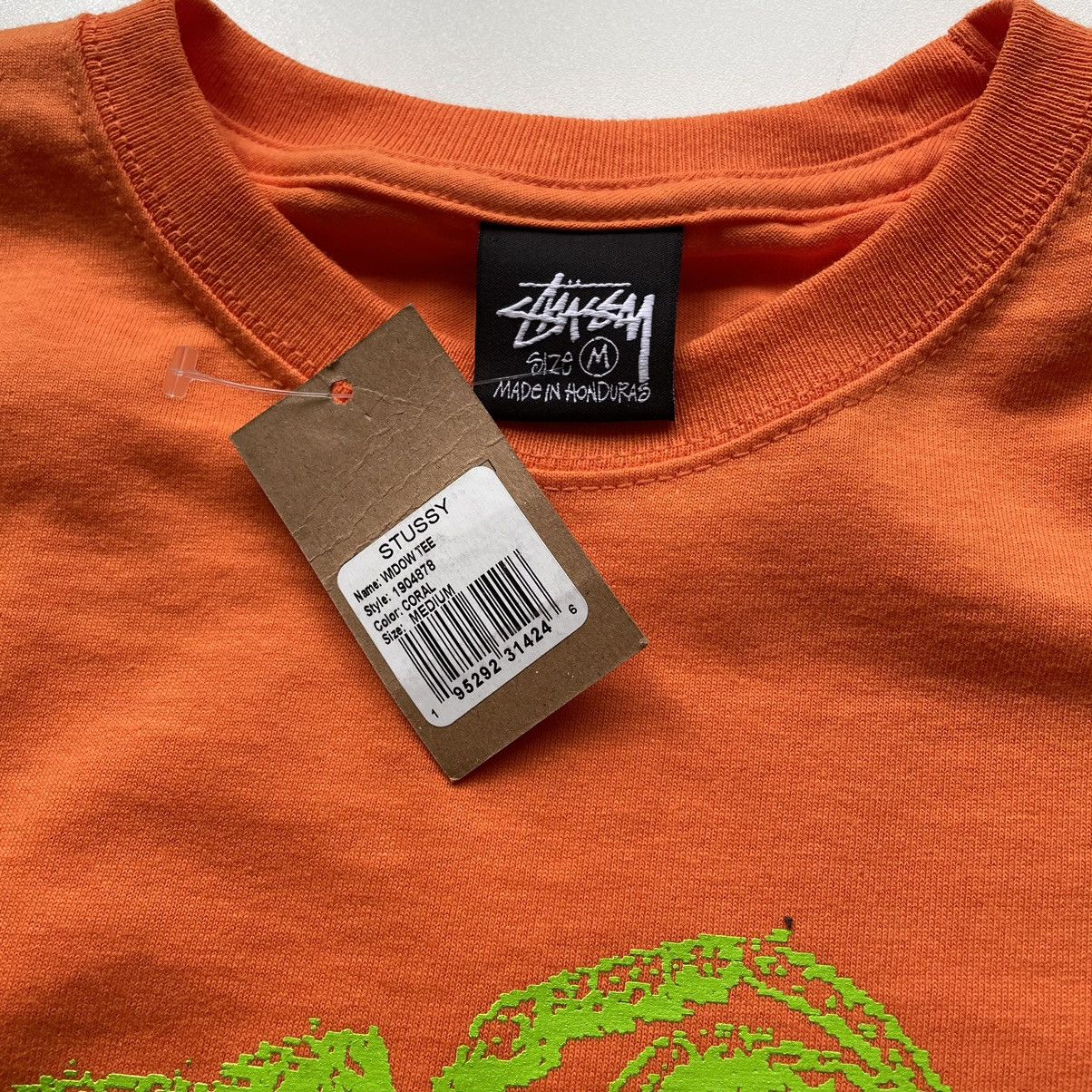 Stussy Stussy Spider Widow Graphic T Shirt Medium Orange NWT Rare Size US M / EU 48-50 / 2 - 3 Thumbnail