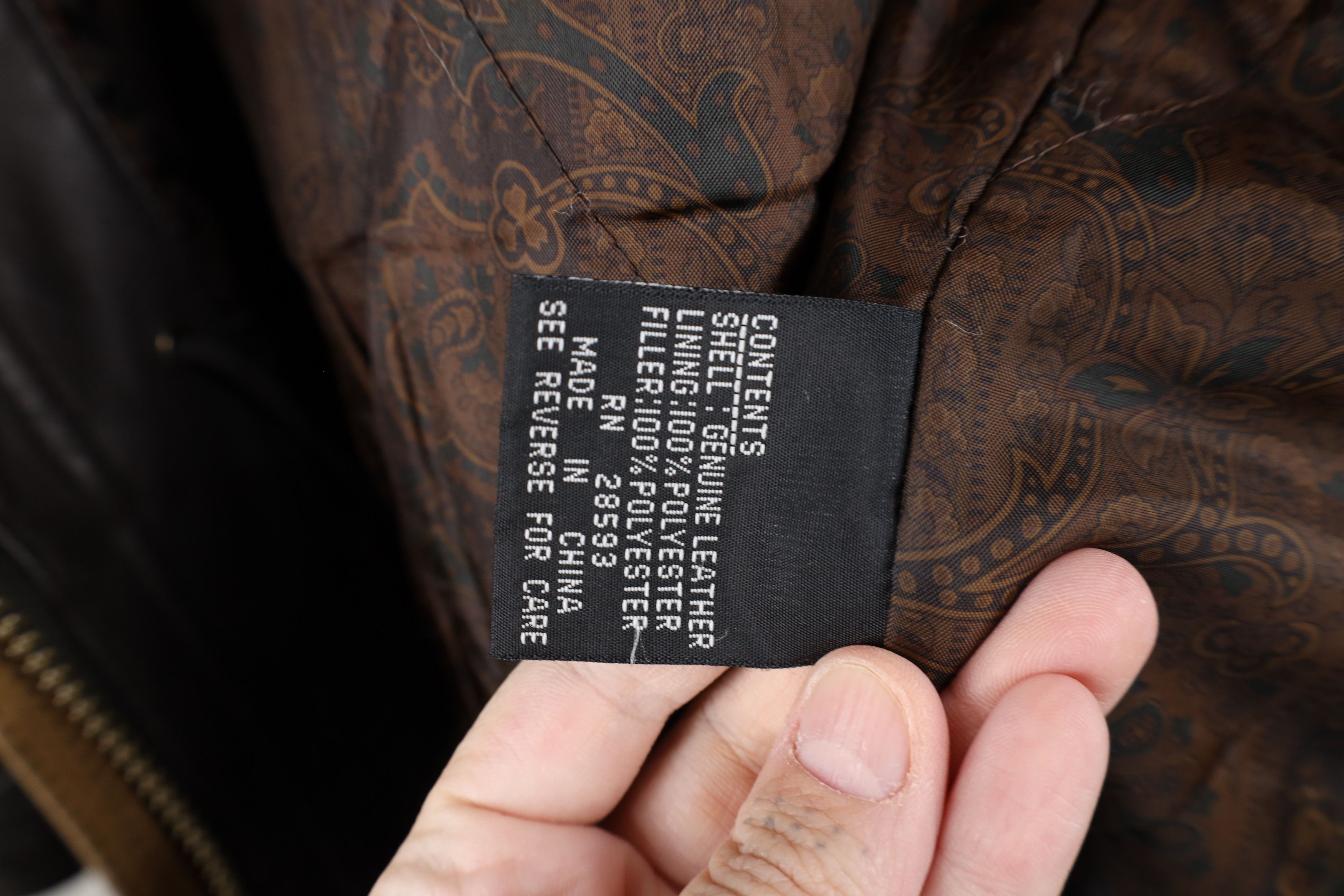 Members Only Vintage 90s Members Only Leather Chore Barn Jacket Brown Size US XL / EU 56 / 4 - 13 Thumbnail