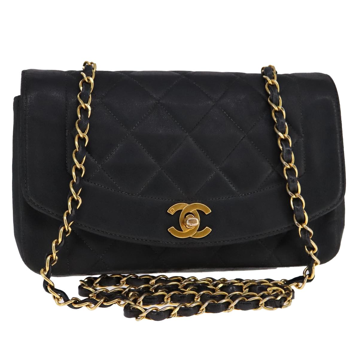 Chanel Chanel Vintage Diana Flap Bag Quilted Lambskin Size ONE SIZE - 1 Thumbnail