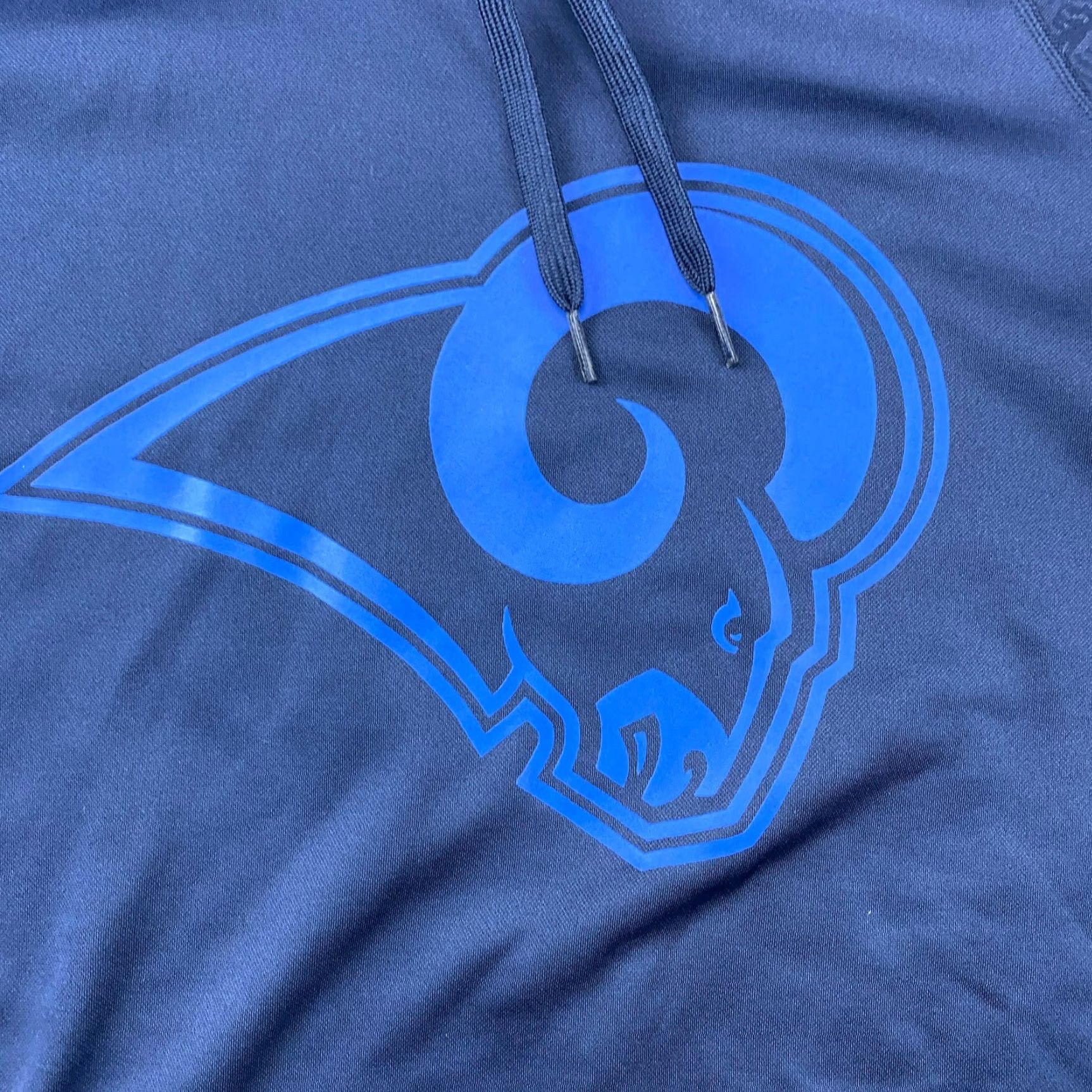 Nike Nike Hoodie Womens XL Blue NFL Los Angeles Rams Dri Fit Pullover Thumbholes Size XL / US 12-14 / IT 48-50 - 5 Thumbnail