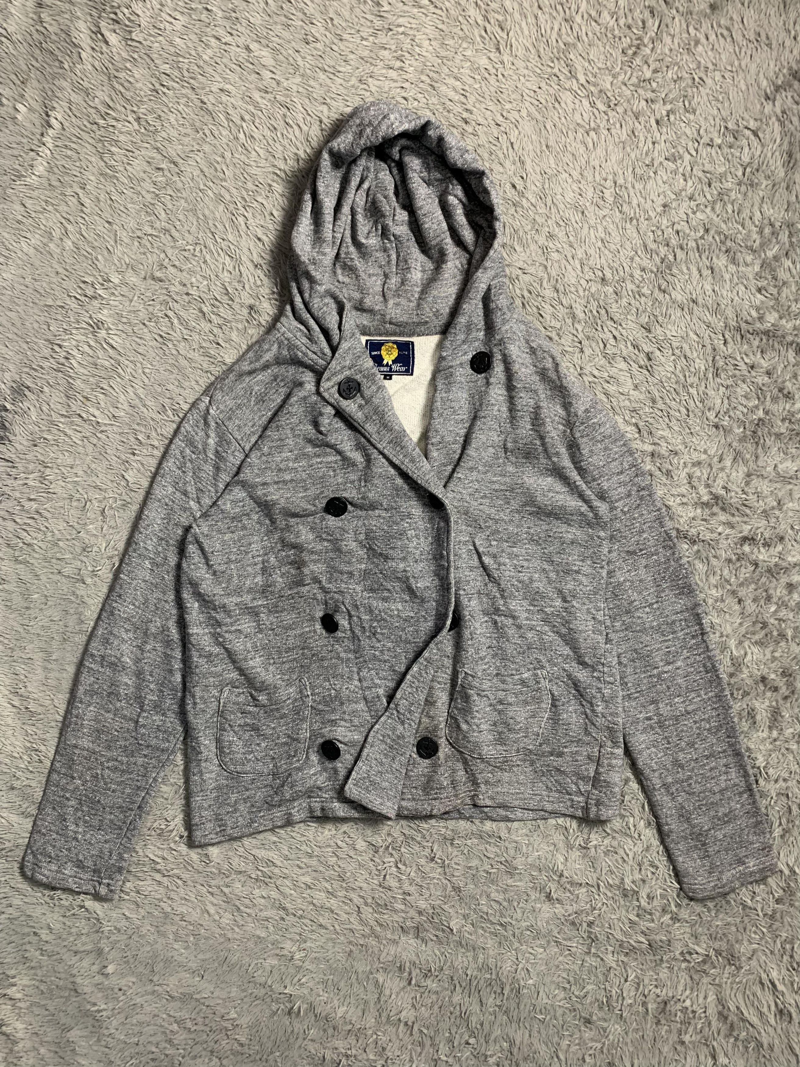 Beams Japan Vintage Rare Beams Japan Button Hoodies Size US M / EU 48-50 / 2 - 2 Thumbnail