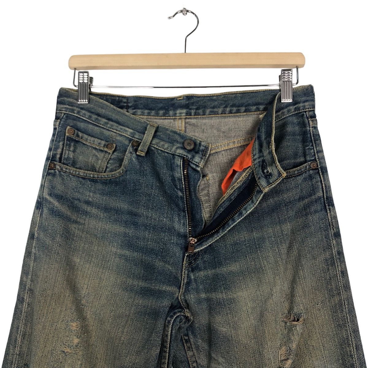 Levi's 🔥Vintage Levi’s Denim Jeans Biker Wear Japan Made Size US 30 / EU 46 - 12 Thumbnail