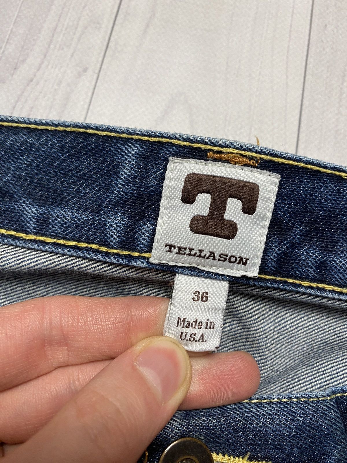 Tellason Vintage Tellason Denim made in USA premium quality jeans W36 Size US 36 / EU 52 - 9 Thumbnail