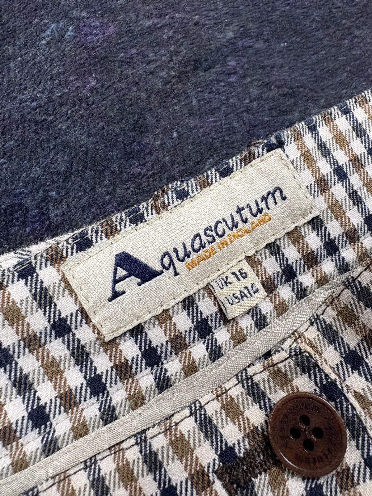 Aquascutum AQUASCUTUM Vintage Hype Checkered Streetwear Casual Rare Size 34" / US 12 / IT 48 - 5 Thumbnail