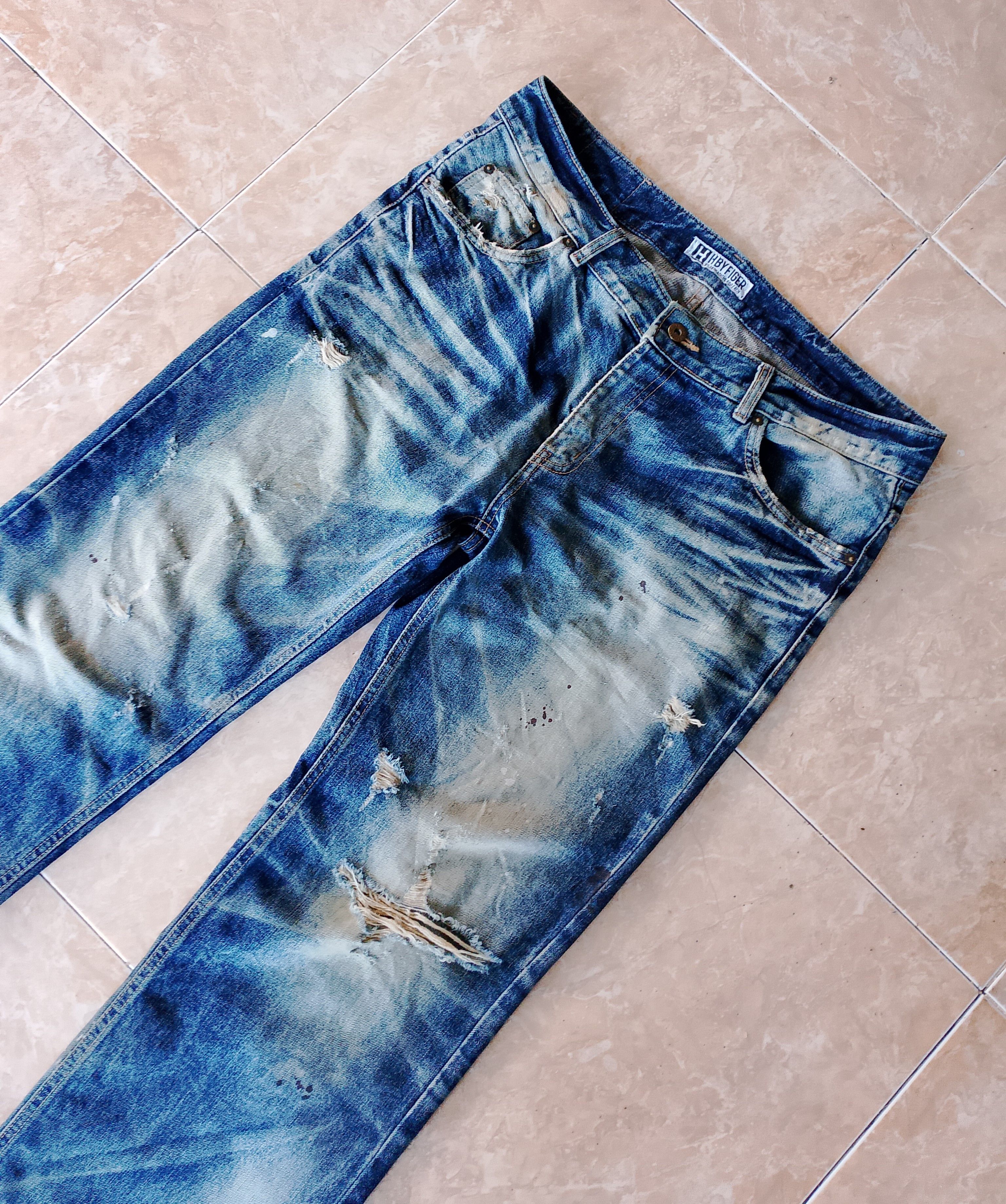 If Six Was Nine H by Figer Boot Cut Distressed Denim Size US 36 / EU 52 - 8 Thumbnail