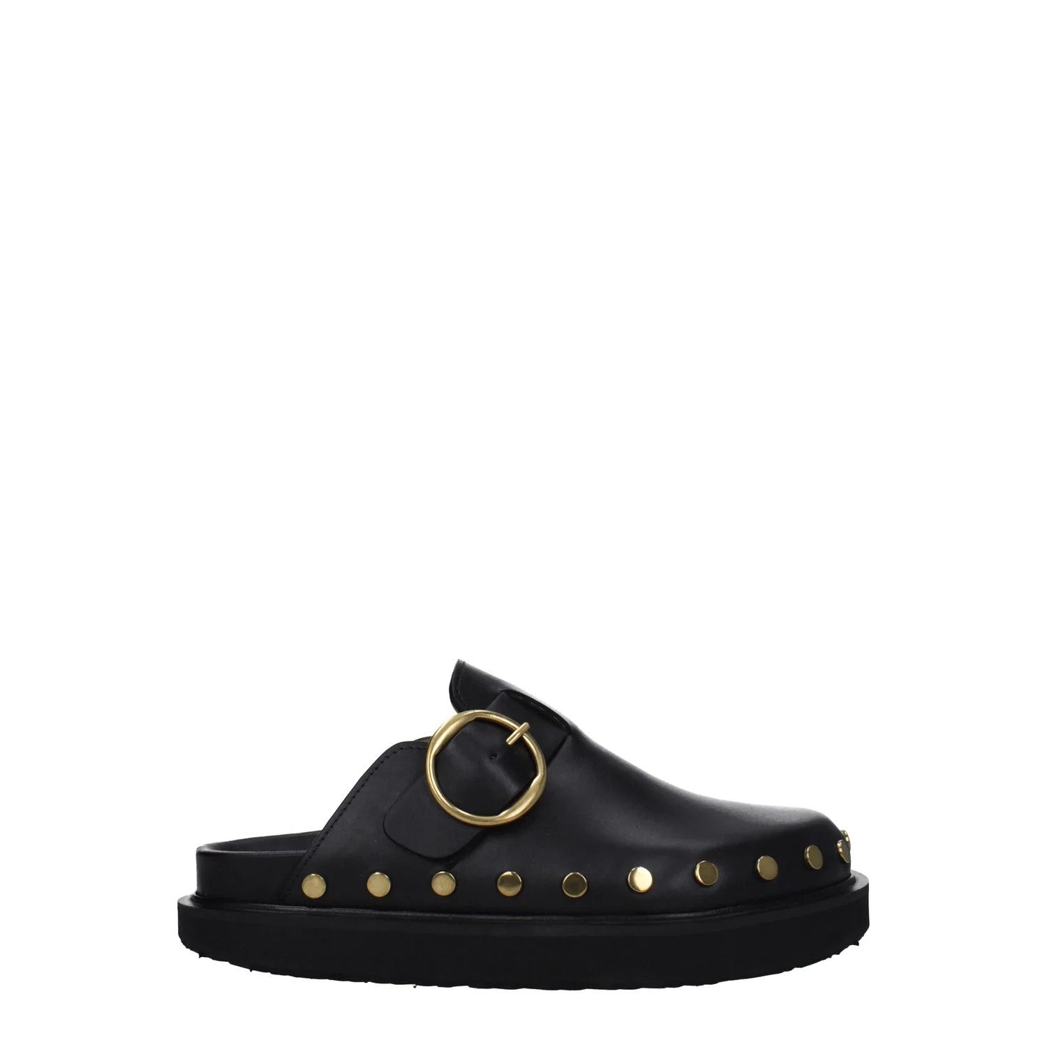 Isabel Marant ob1o1e1124 Leather Slippers & Clogs in Black Size US 11 / IT 41 - 1 Thumbnail