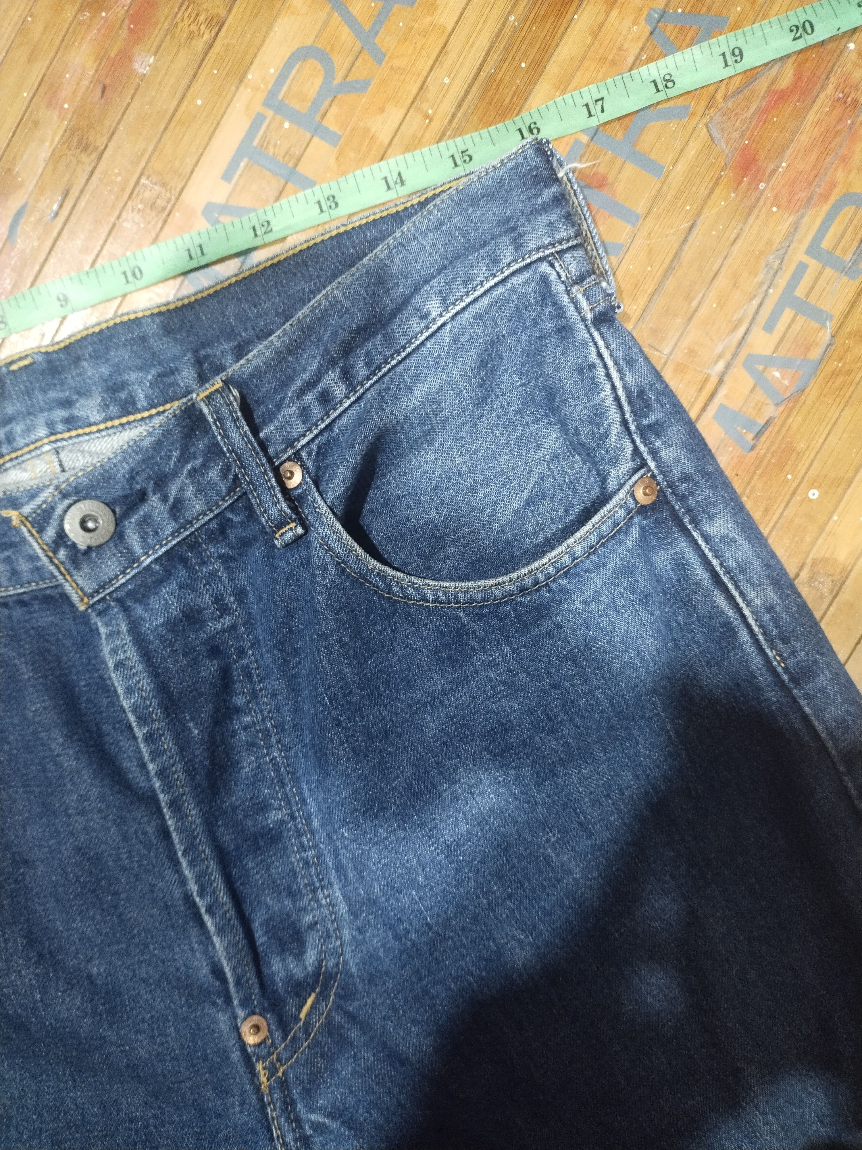 Vintage LEVIS 702 Big E "Japan" Sz 33"32" Size US 33 - 3 Thumbnail