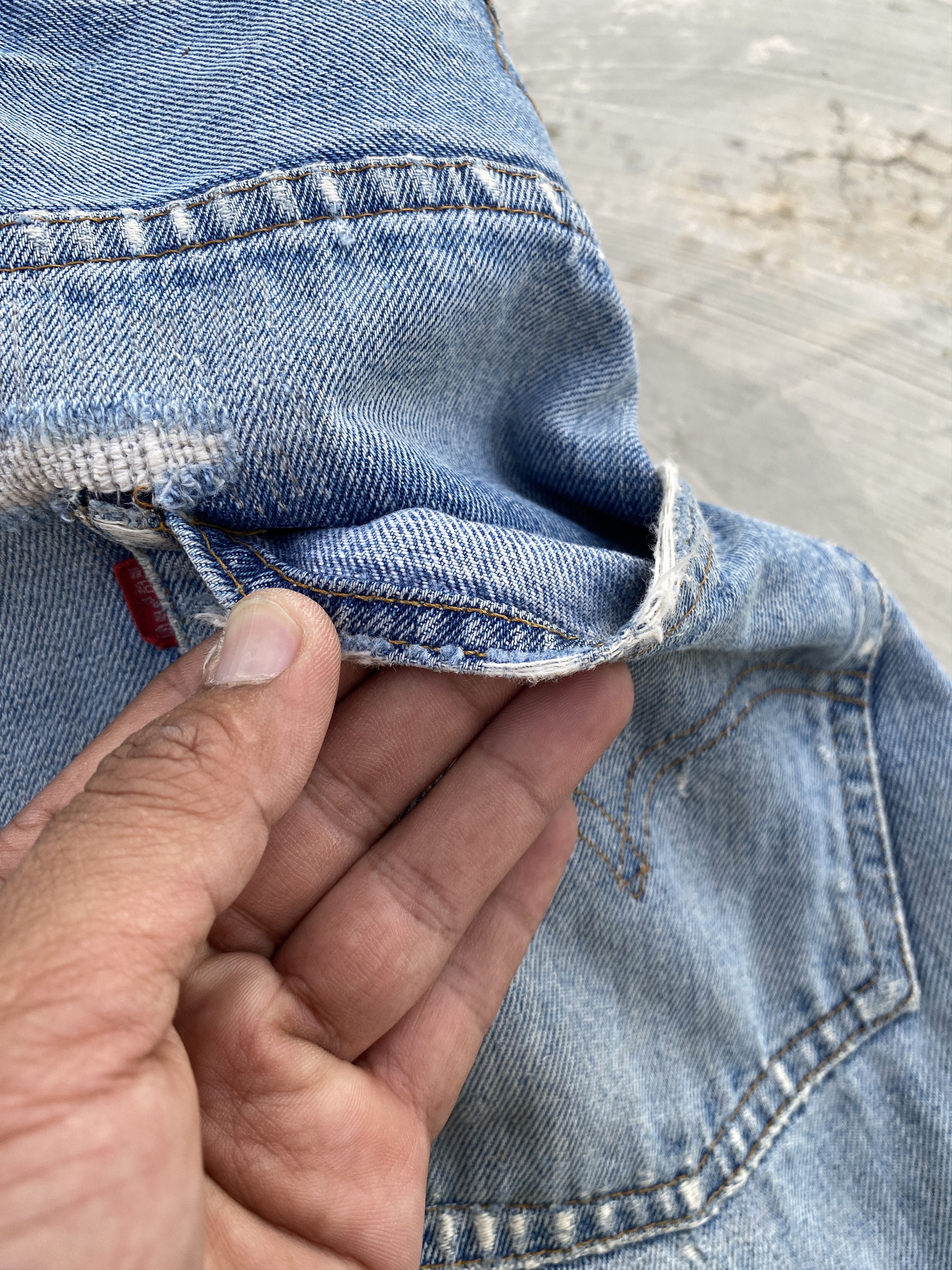 Levi's Vintage 70s Levis 501 Redline #6 Selvedge Jeans SS66 Single Size US 34 / EU 50 - 11 Thumbnail