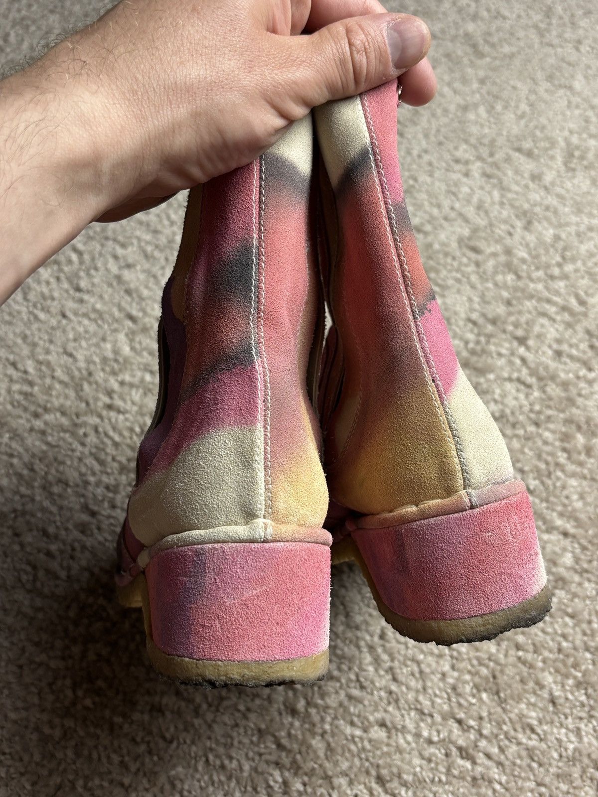 Chanel Chanel multicolor tie-dye western ankle boots Size US 6 / IT 36 - 6 Thumbnail