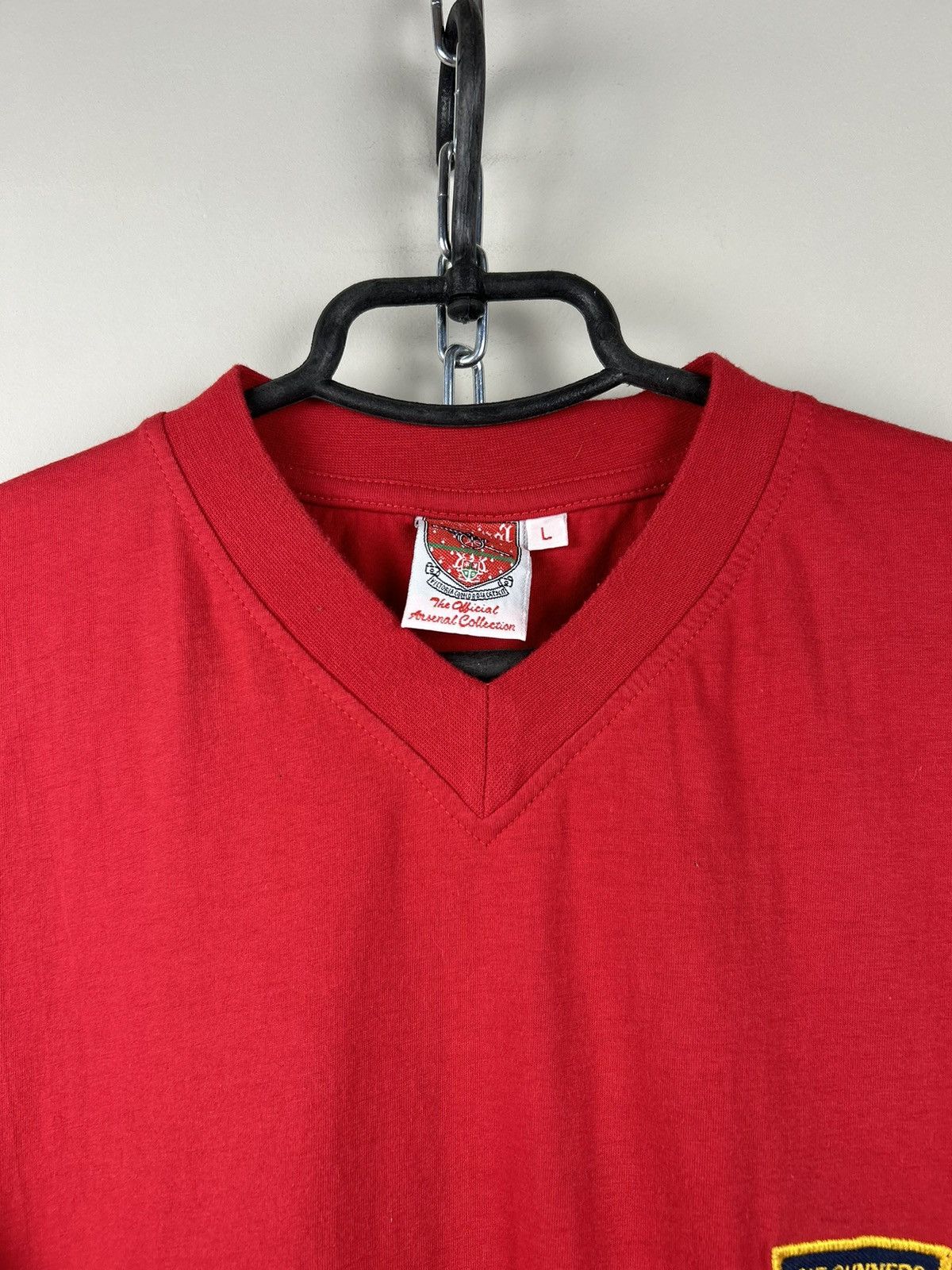 Vintage Vintage 90s Arsenal London Jersey Cotton T shirt Size US L / EU 52-54 / 3 - 2 Thumbnail
