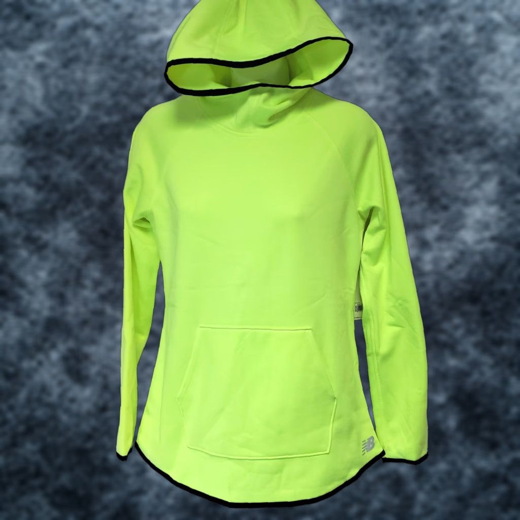 New Balance Womens New Balance WT73151 Accelerate Performance Hoodie Shirt Green Yellow Womens/XS/Adult Small? Size S / US 4 / IT 40 - 1 Thumbnail
