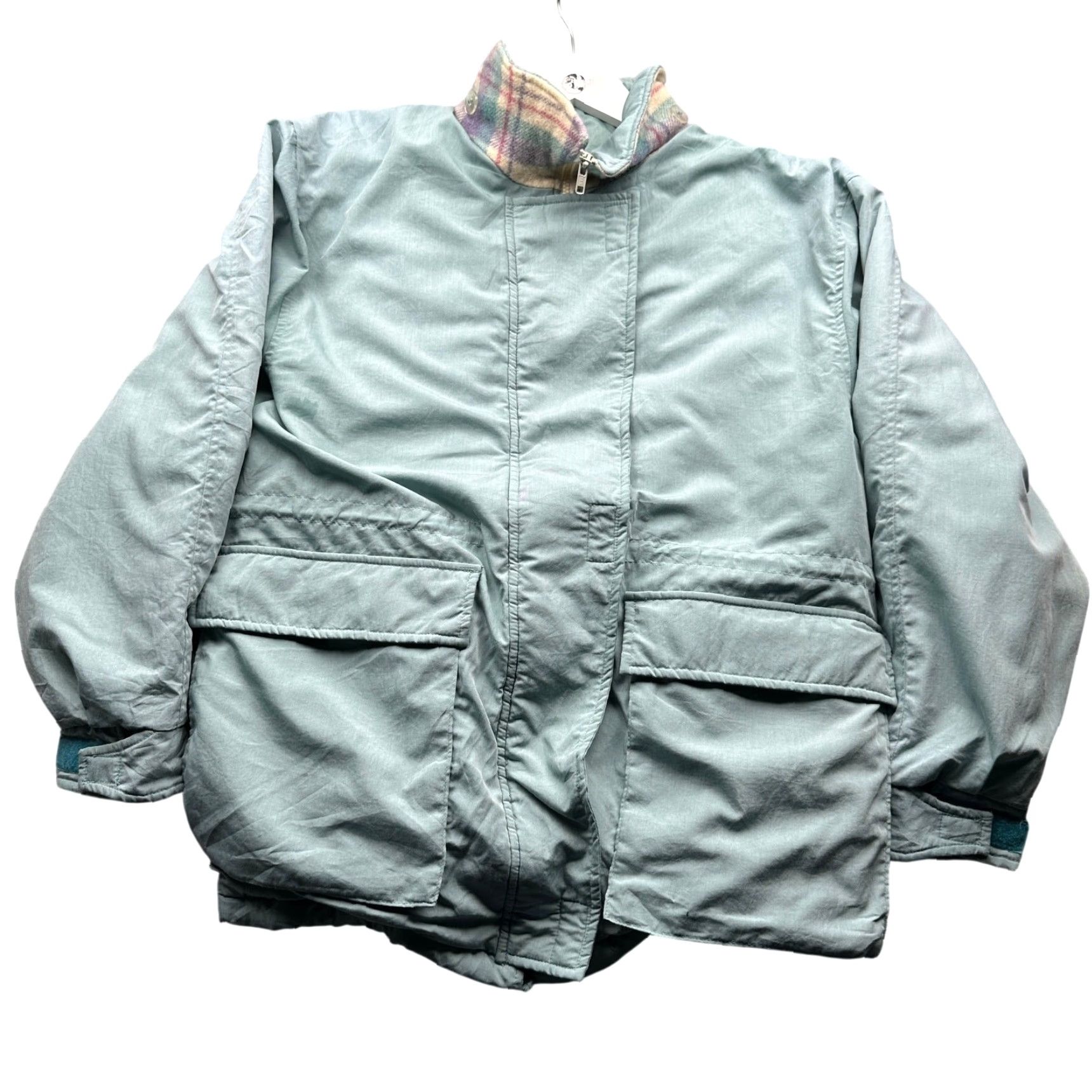 Vintage VINTAGE Woolrich Parka Women Long Sleeve Green Pockets Zip Lined Flannel 90s Outdoor Womens M Regular Hoodie Size M / US 6-8 / IT 42-44 - 2 Thumbnail