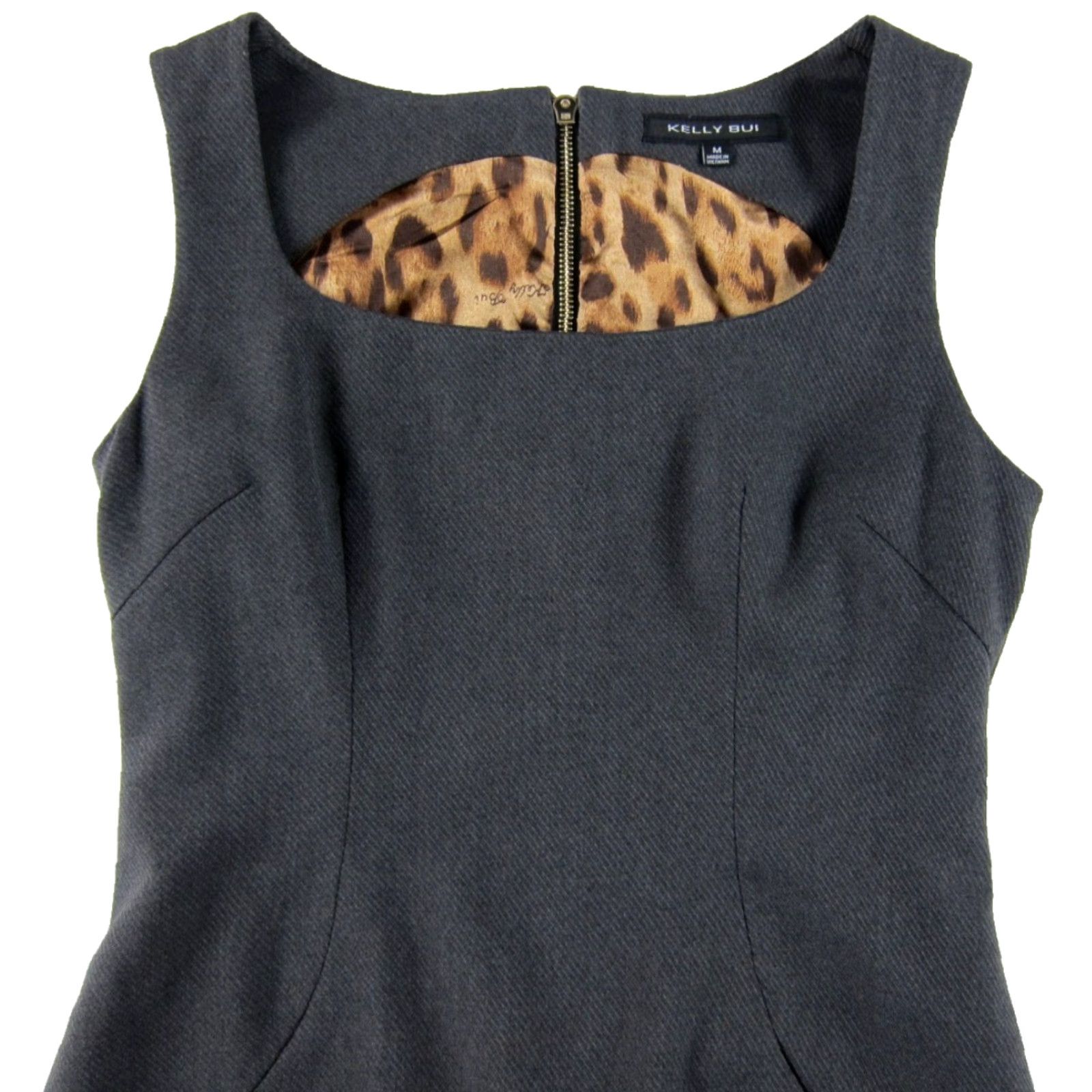 Vintage KELLY BUI Dress Womens Grey Sleeveless Pocket Tank Sheath Classic Work M Size M / US 6-8 / IT 42-44 - 4 Thumbnail