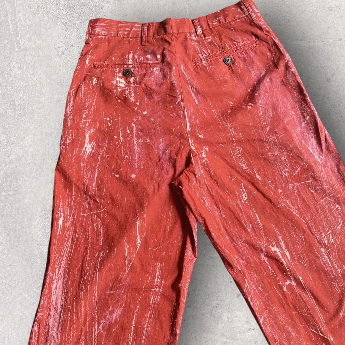 Dries Van Noten Dries Van Noten Red Degraded Pants Size US 30 / EU 46 - 10 Thumbnail