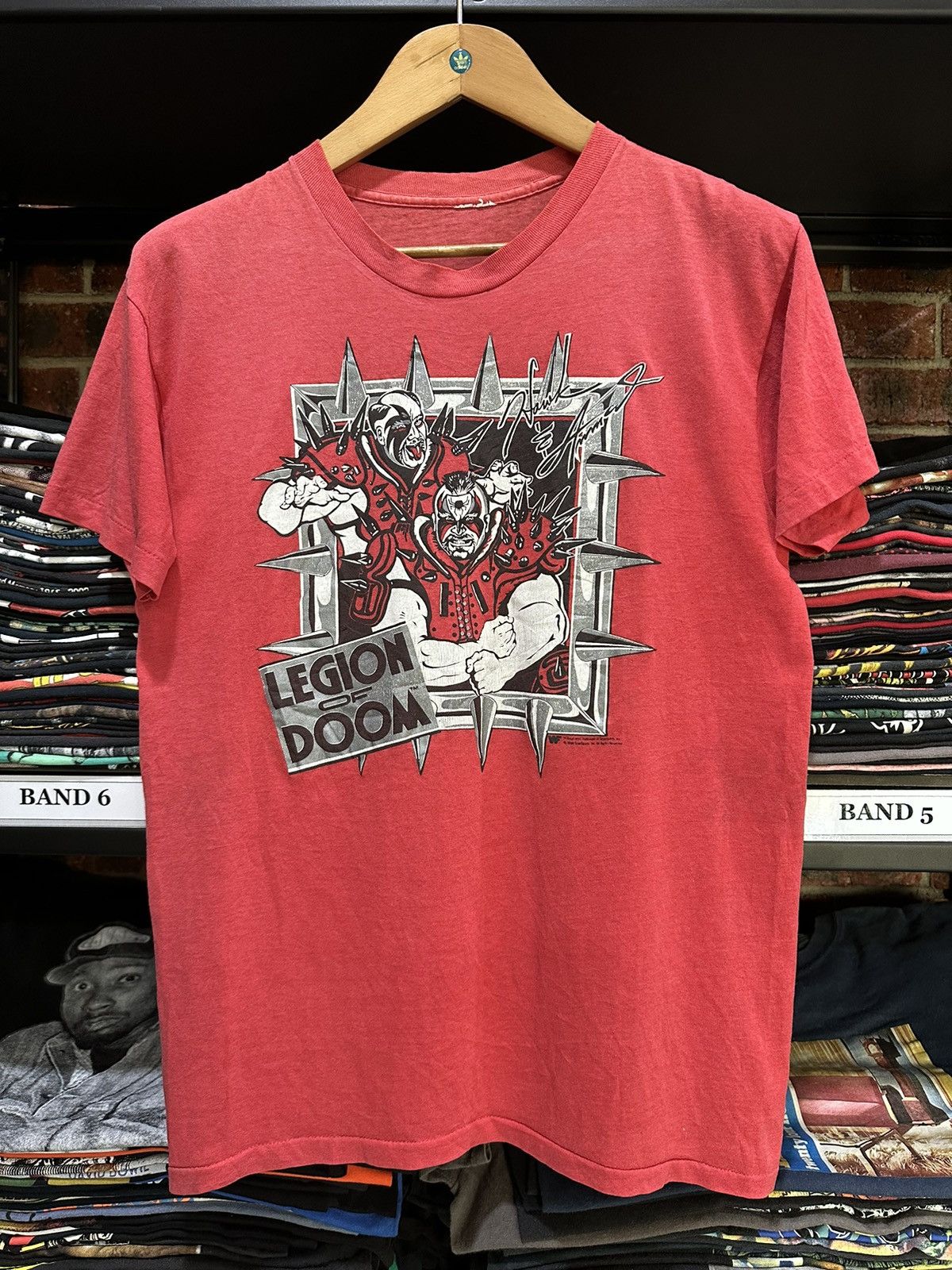 Vintage Vintage 90s Legion Of Doom Wrestling Faded Tee Size US M / EU 48-50 / 2 - 1 Thumbnail