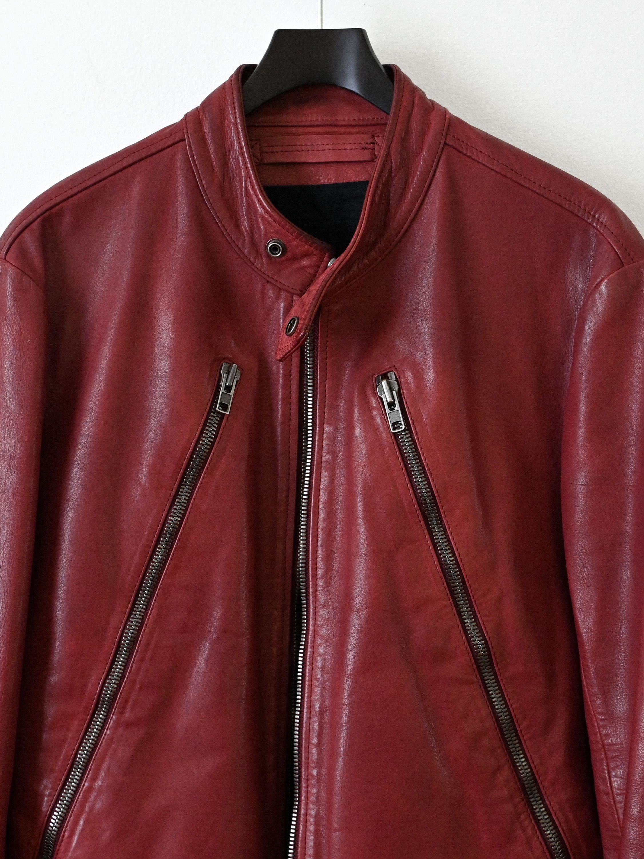 Maison Margiela 5 Zip Leather Moto Jacket Size US M / EU 48-50 / 2 - 9 Thumbnail