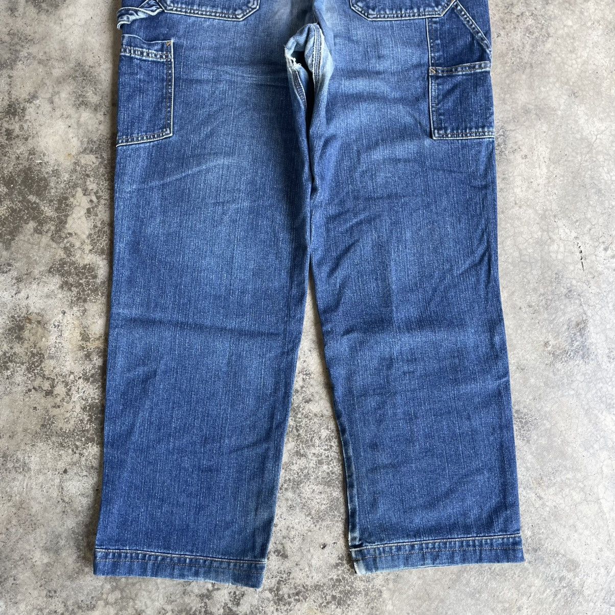 L.L. Bean 🔥Vintage L.L.Bean Carpenter Worker Distress Denim Jeans Size US 38 / EU 54 - 6 Thumbnail