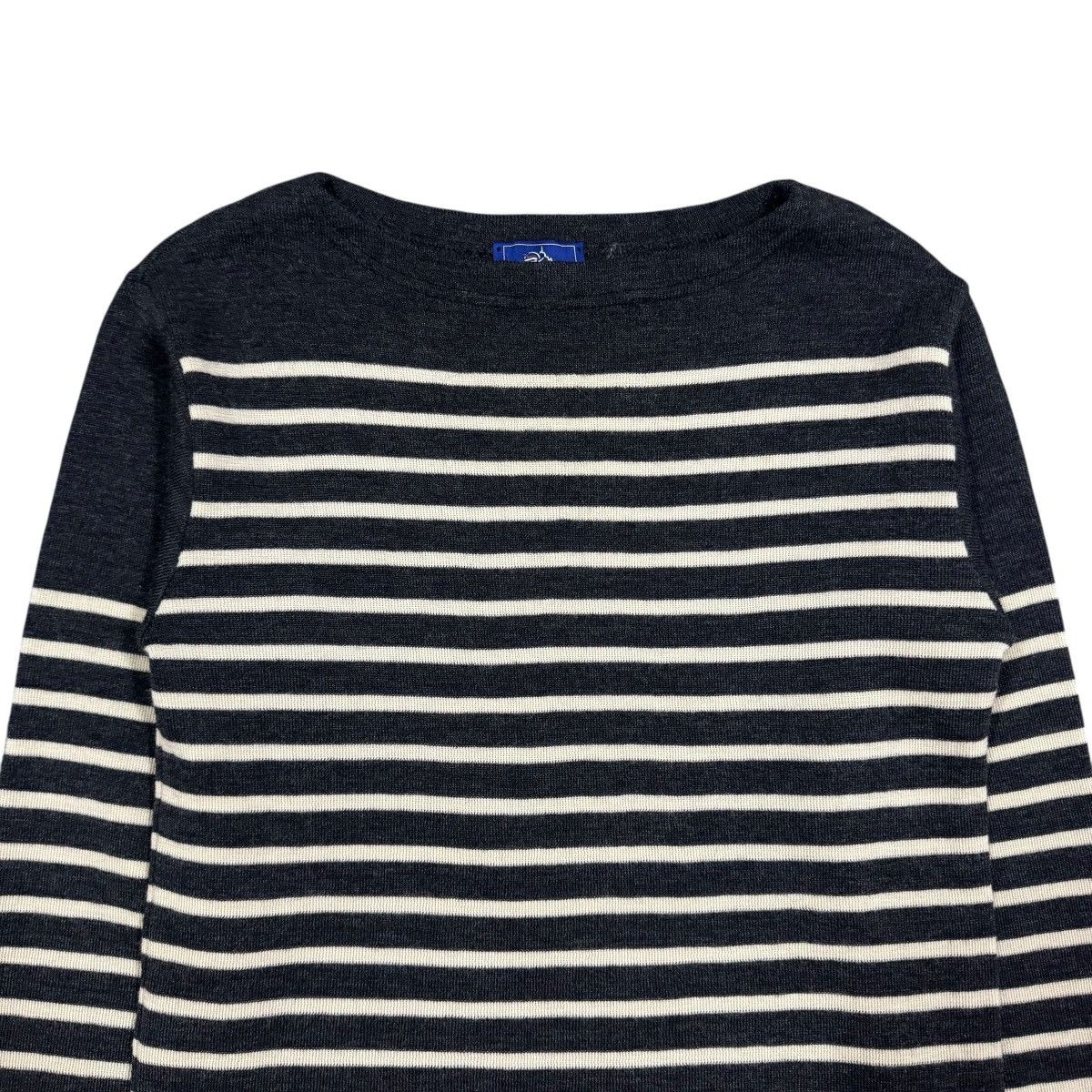 Saint James Vtg🔥Saint James Pure Wool Striped Jumper Made In France Size US M / EU 48-50 / 2 - 3 Thumbnail