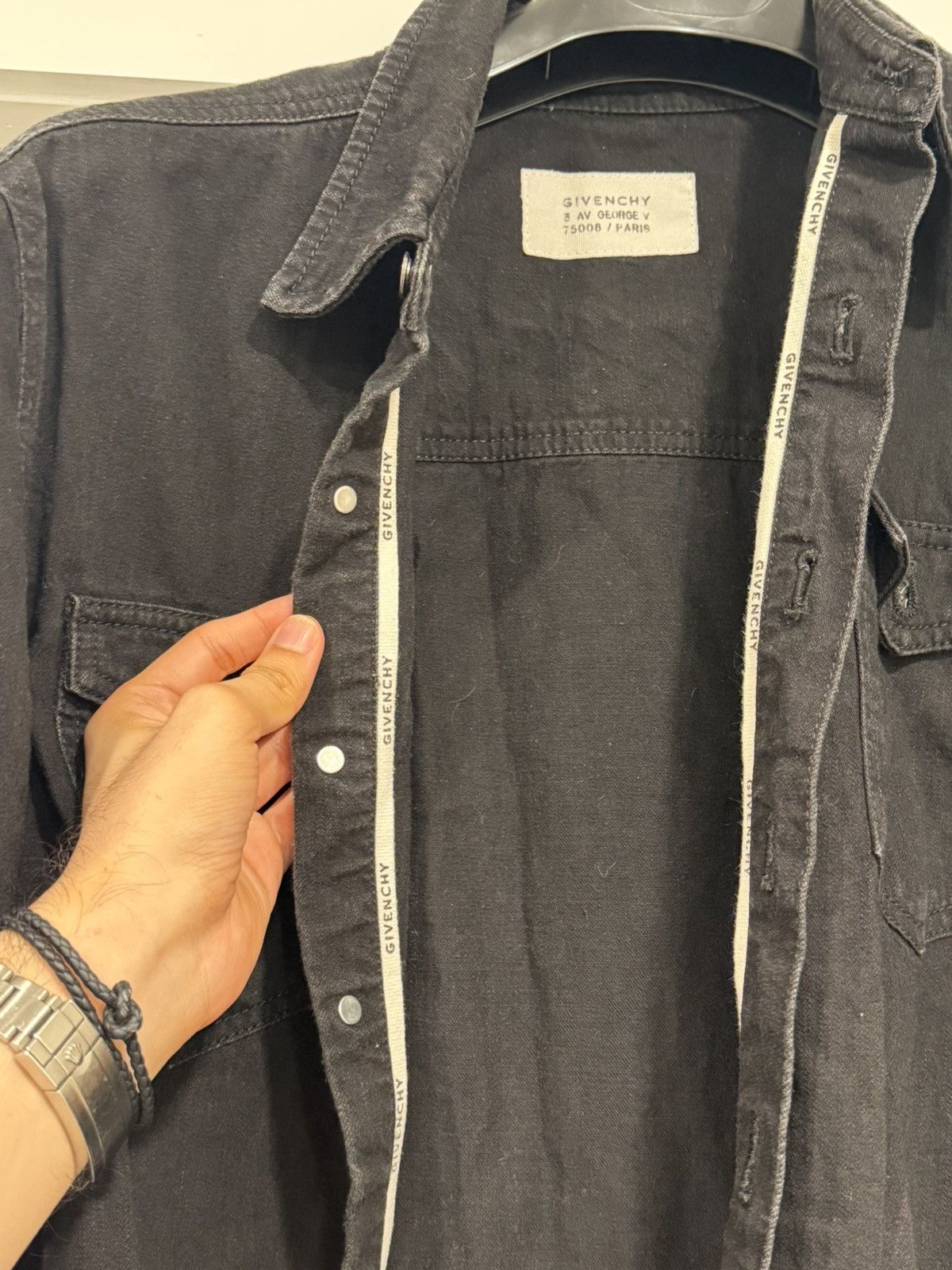 Givenchy Givenchy signature logo denim shirt jacket Size US M / EU 48-50 / 2 - 11 Thumbnail
