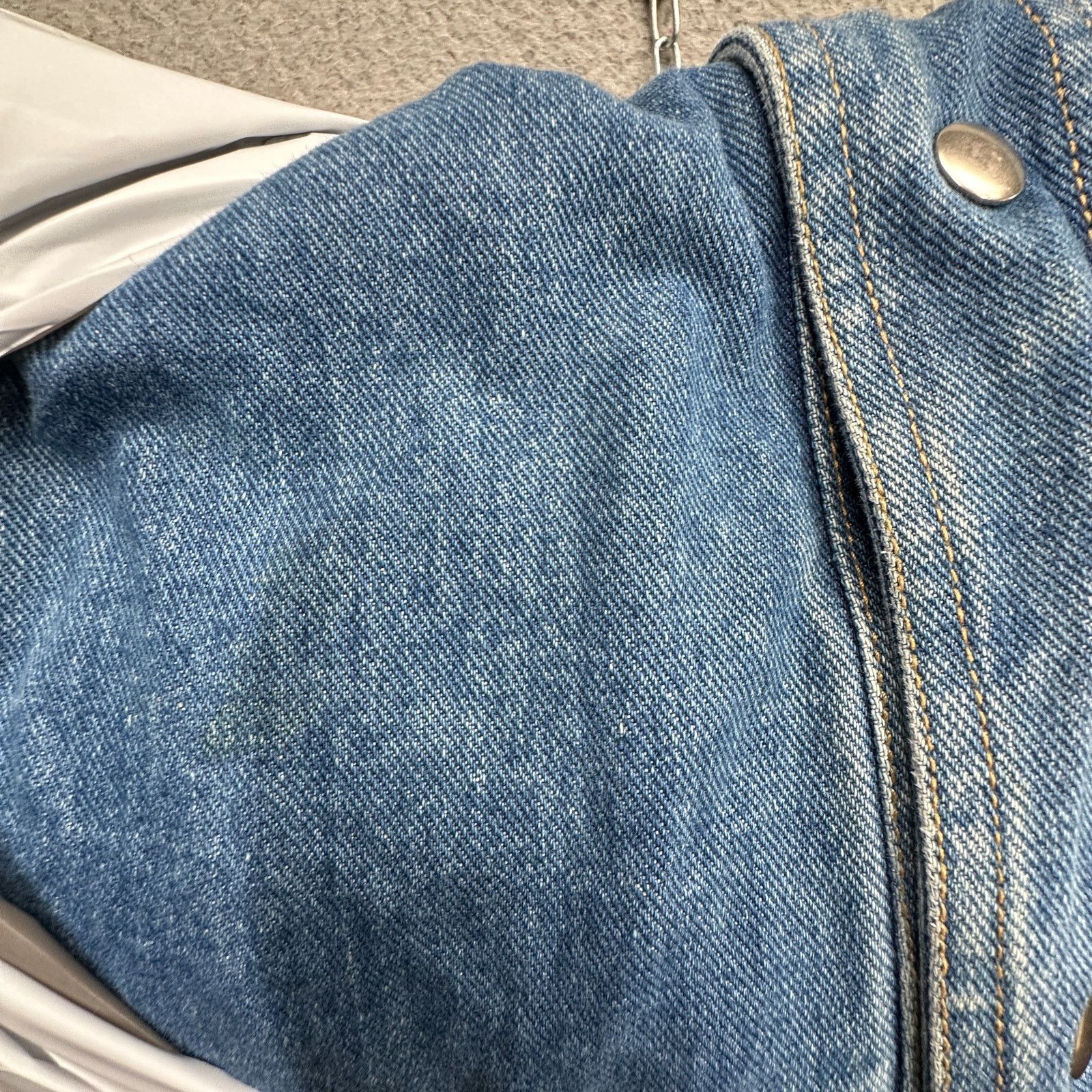 Other VTG Current Seen Denim Floral Lined Zip Bomber Jacket 18W 2X Size XXL / US 16-18 / IT 52-54 - 4 Thumbnail