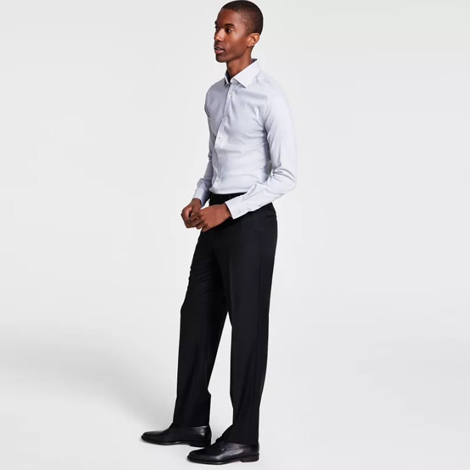Michael Kors Michael Kors Men's Black Solid Wool Suit Pants Size 38W 30L Size US 38 / EU 54 - 3 Thumbnail