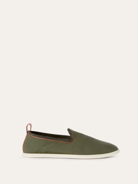 Loro Piana o1w1db10125 FAN2463 Venice Walk Loafers in Green Size US 10 / EU 43 - 1 Thumbnail