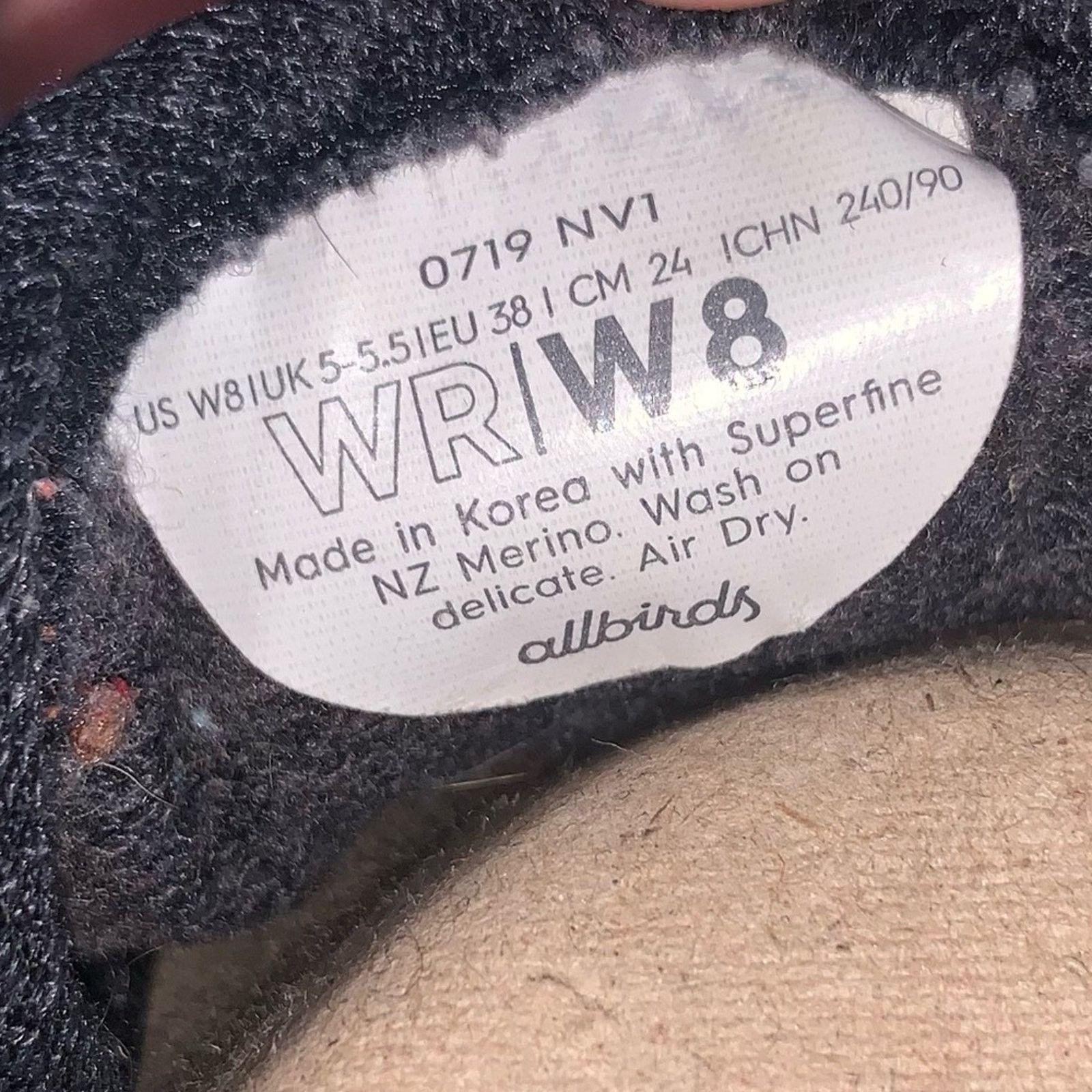 Allbirds Allbirds Natural Black Wool Runners Size US 8 / IT 38 - 6 Thumbnail