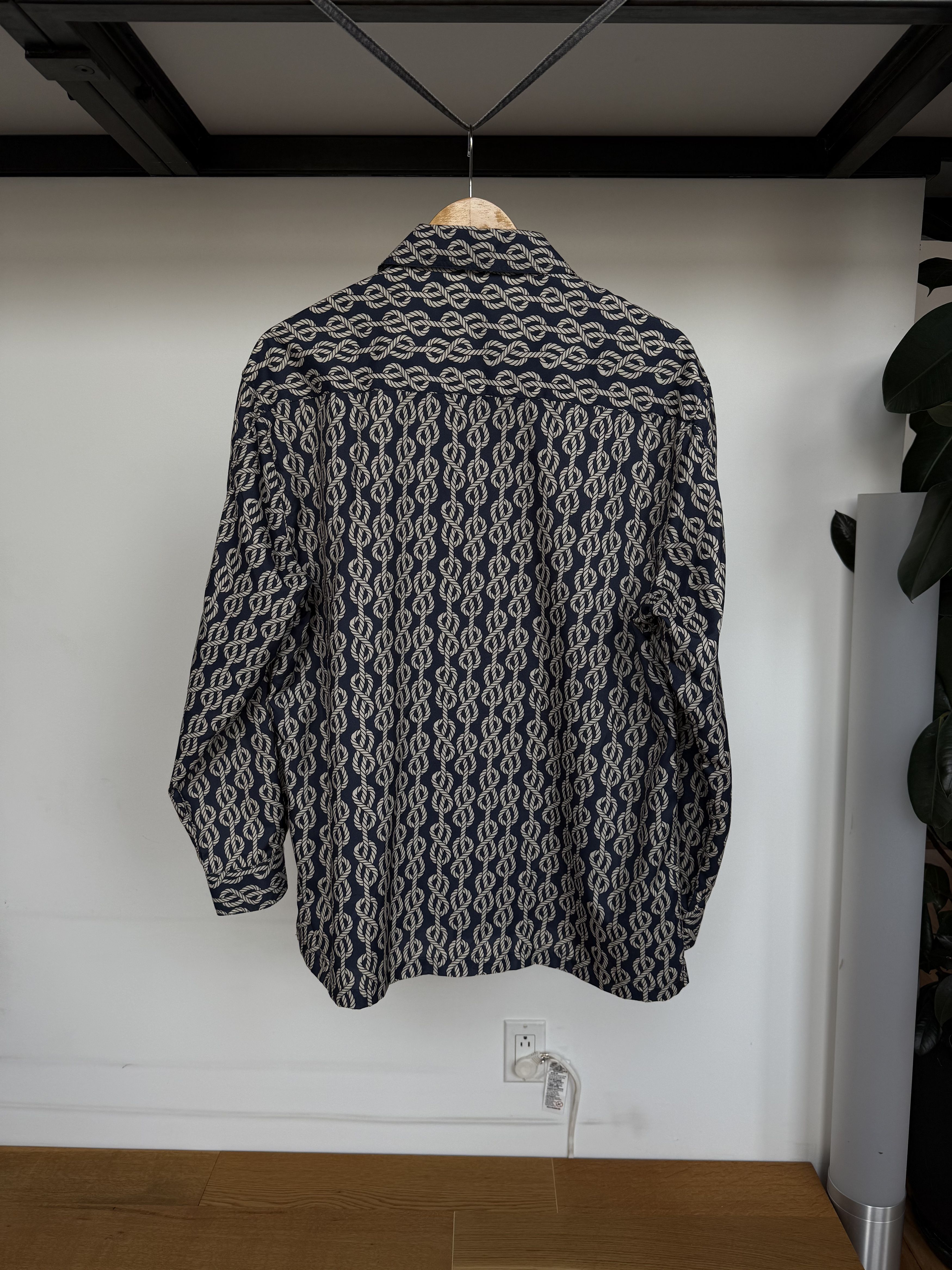 Editions M.R Knotted Rope-Print Technical-Poplin Shirt Size US S / EU 44-46 / 1 - 3 Thumbnail
